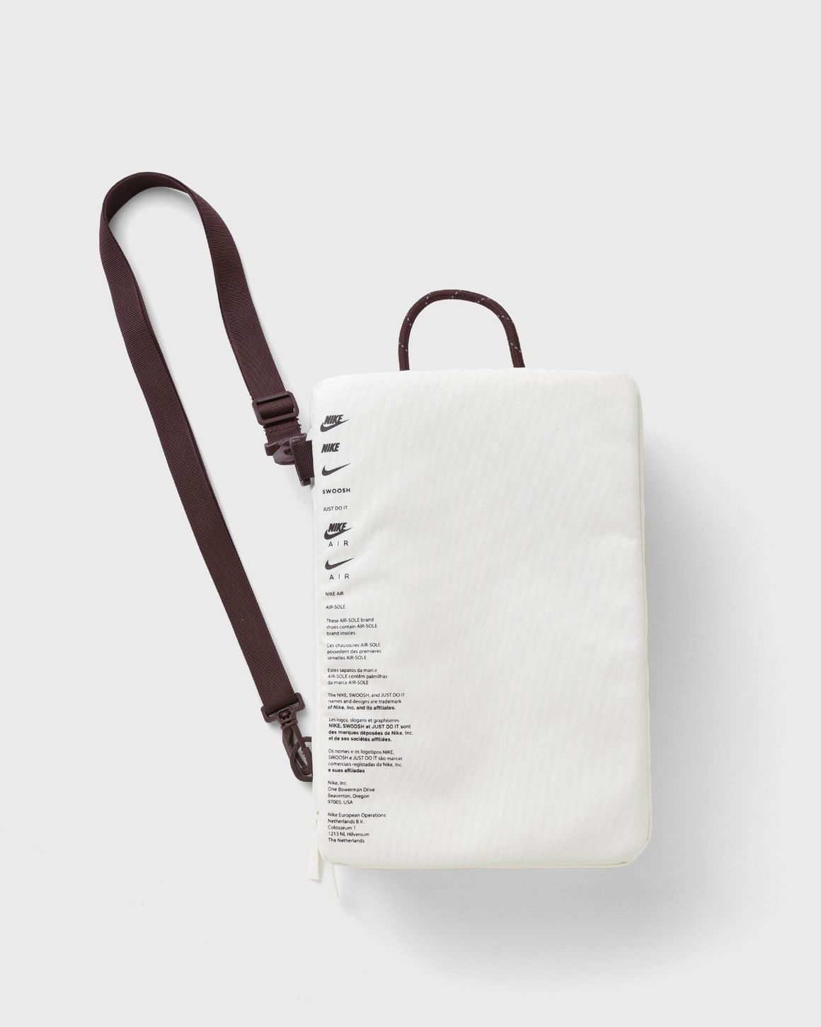 NIKE SHOE BOX BAG DA7337-133 米白咖啡斜背包鞋袋鞋盒健身包手拿手提袋