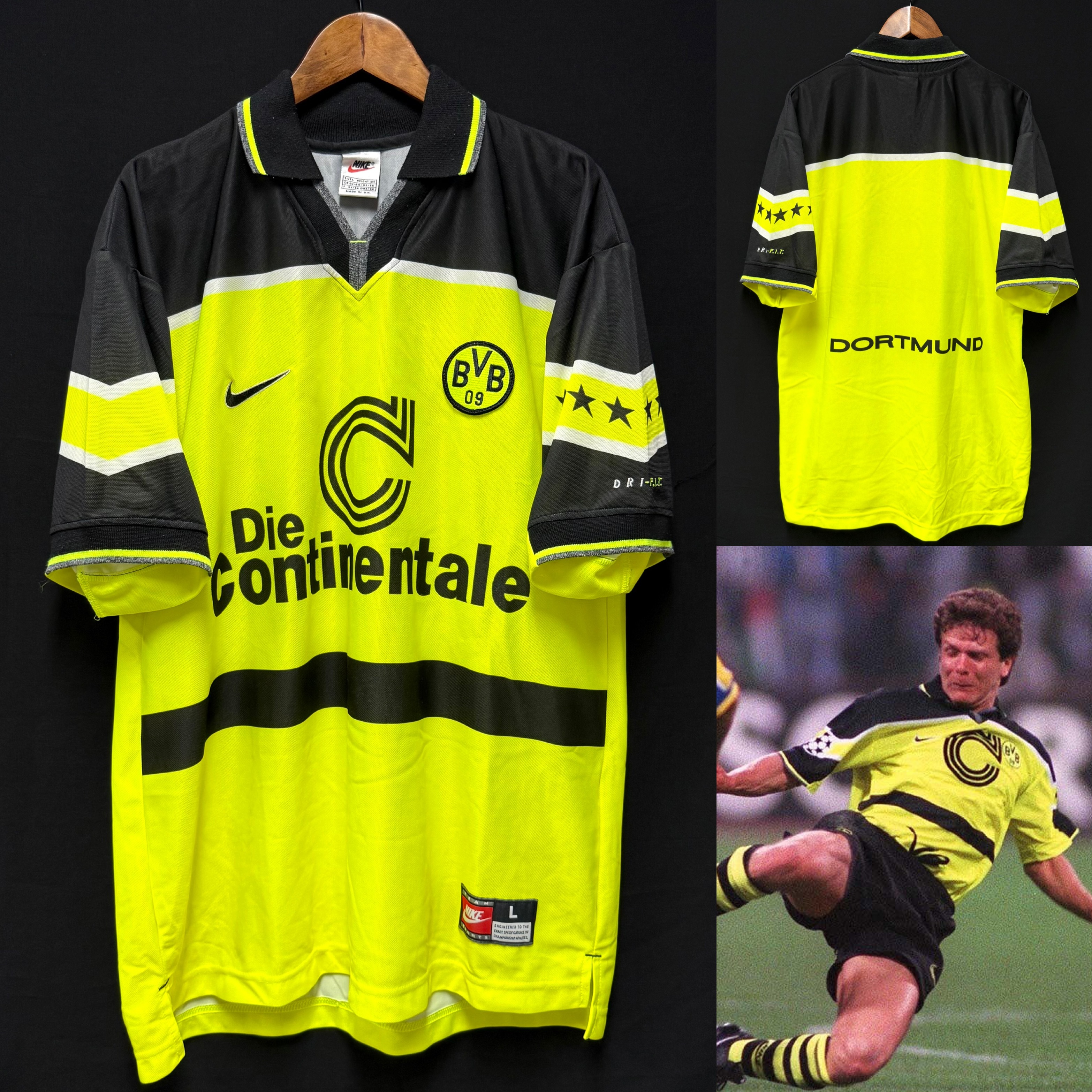 Borussia Dortmund 1997-1998 Nike Home Shirt