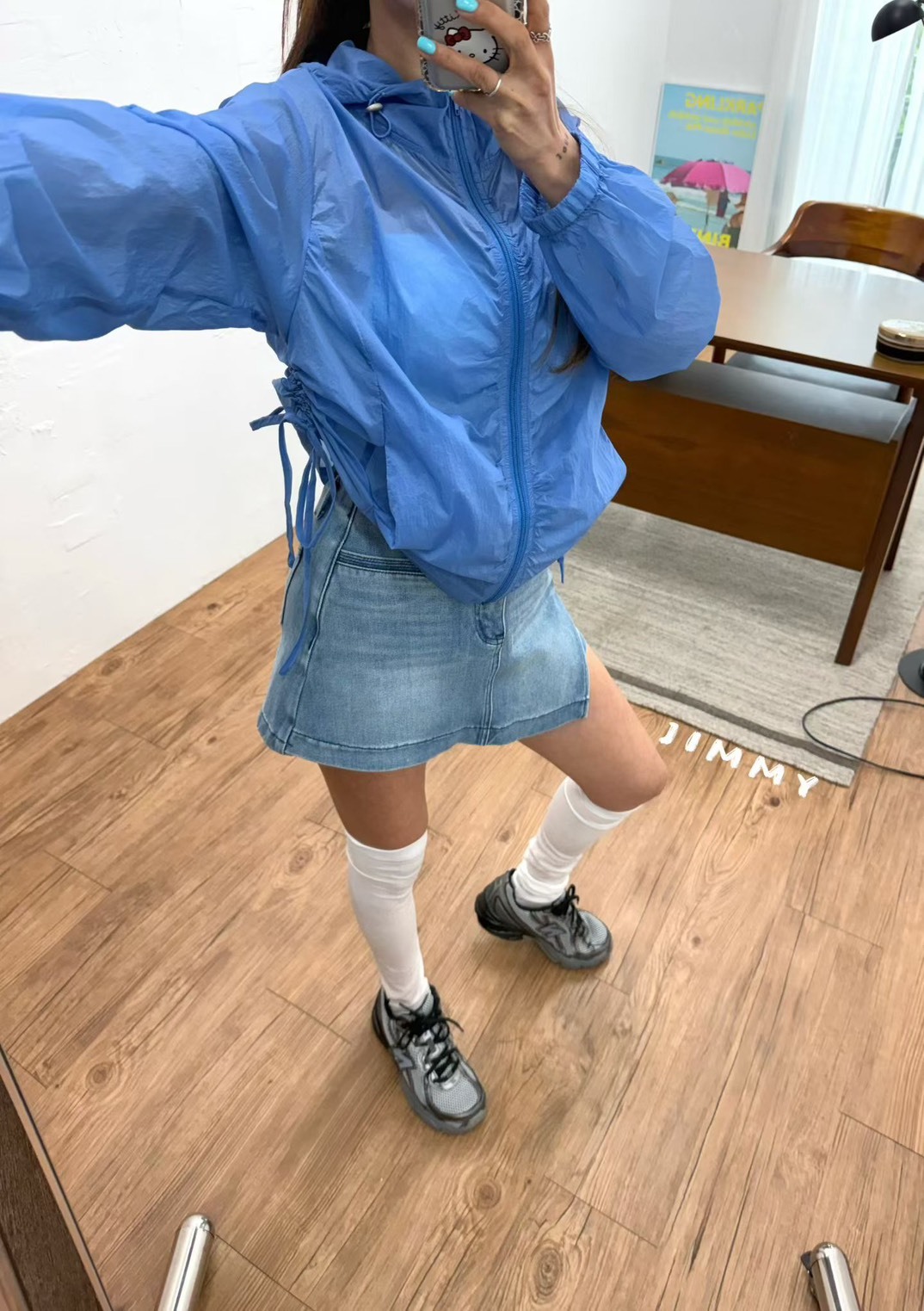 側抽繩防曬外套