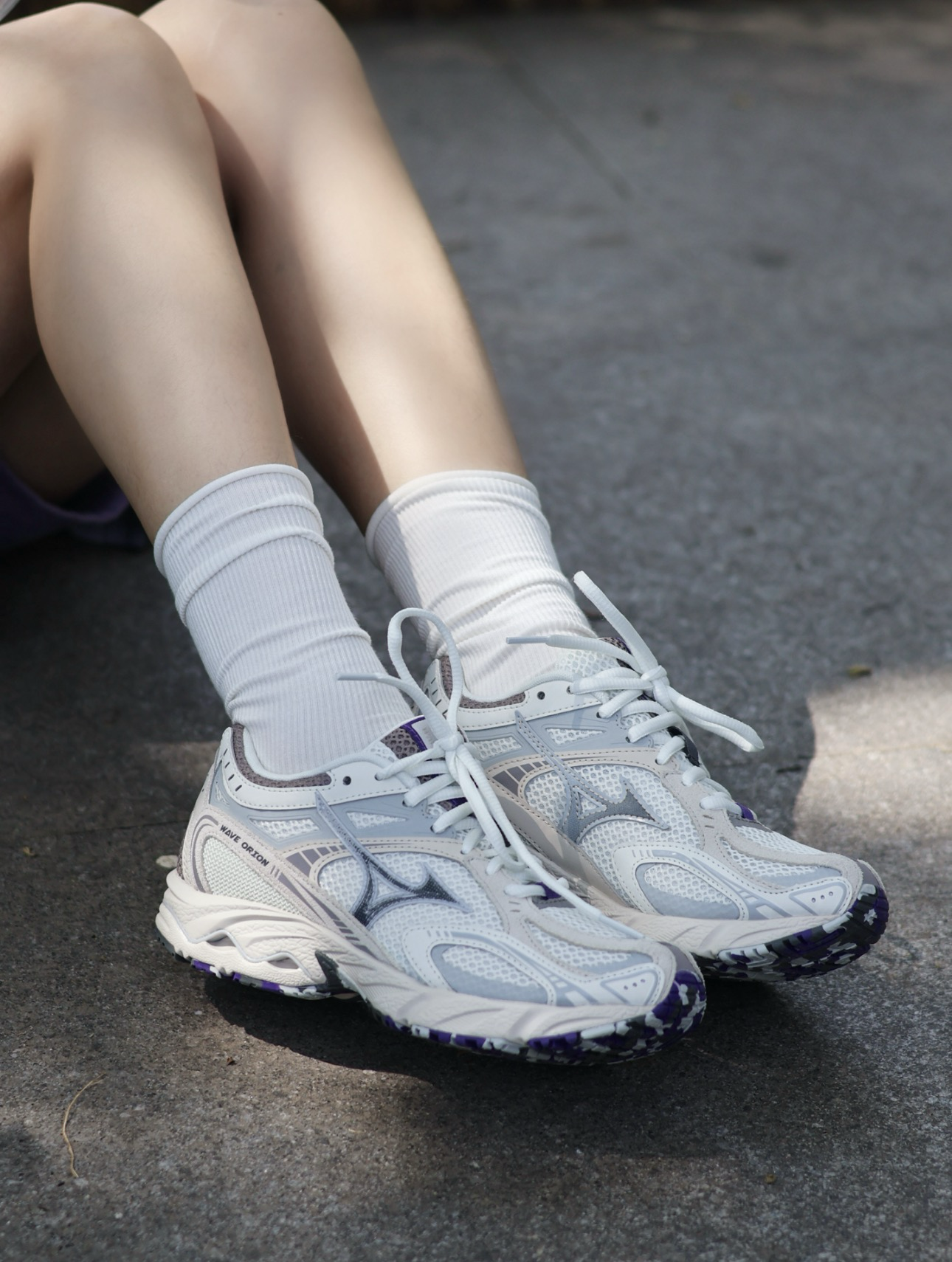 預訂| MIZUNO WAVE ORION CREAM / PURPLE
