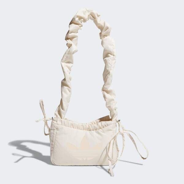 Adidas 愛迪達 Ruf Shldr Bag KF2667 側背包 肩背 斜背 米白 荷葉邊 防潑水 磁扣