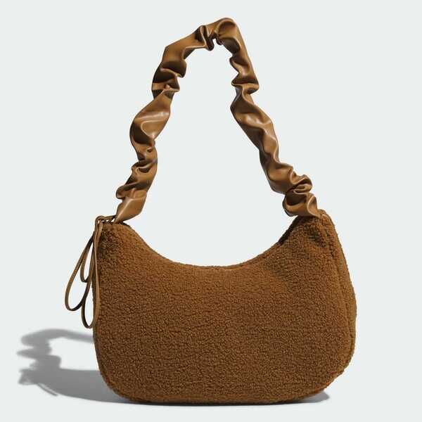 Adidas 愛迪達 Shldr Bag Shrp KT0858 側背包 肩背 斜背 暖冬咖啡棕 毛絨絨