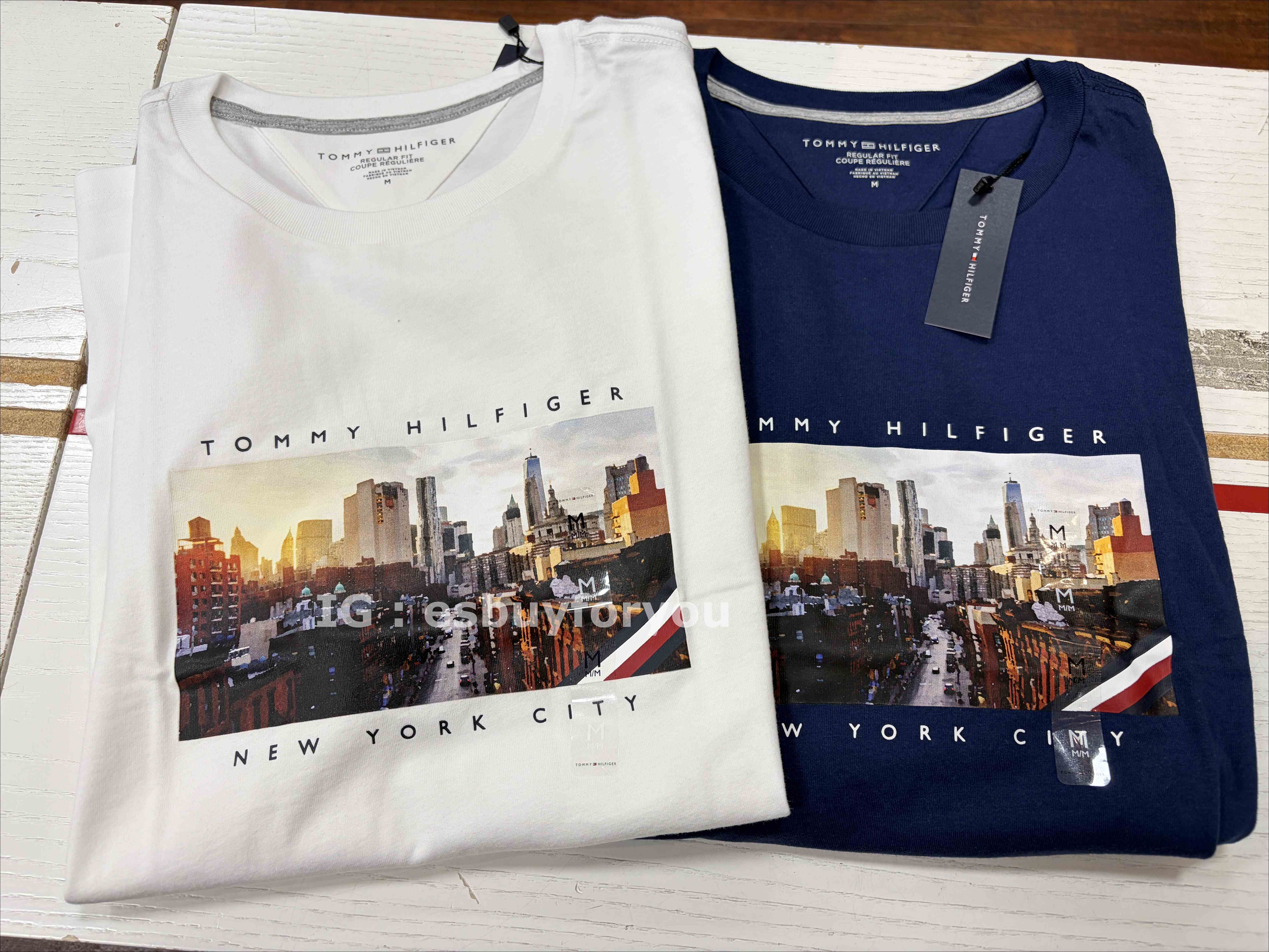 TOMMY 男大人 NYC城市圖案 短TEE (2色)