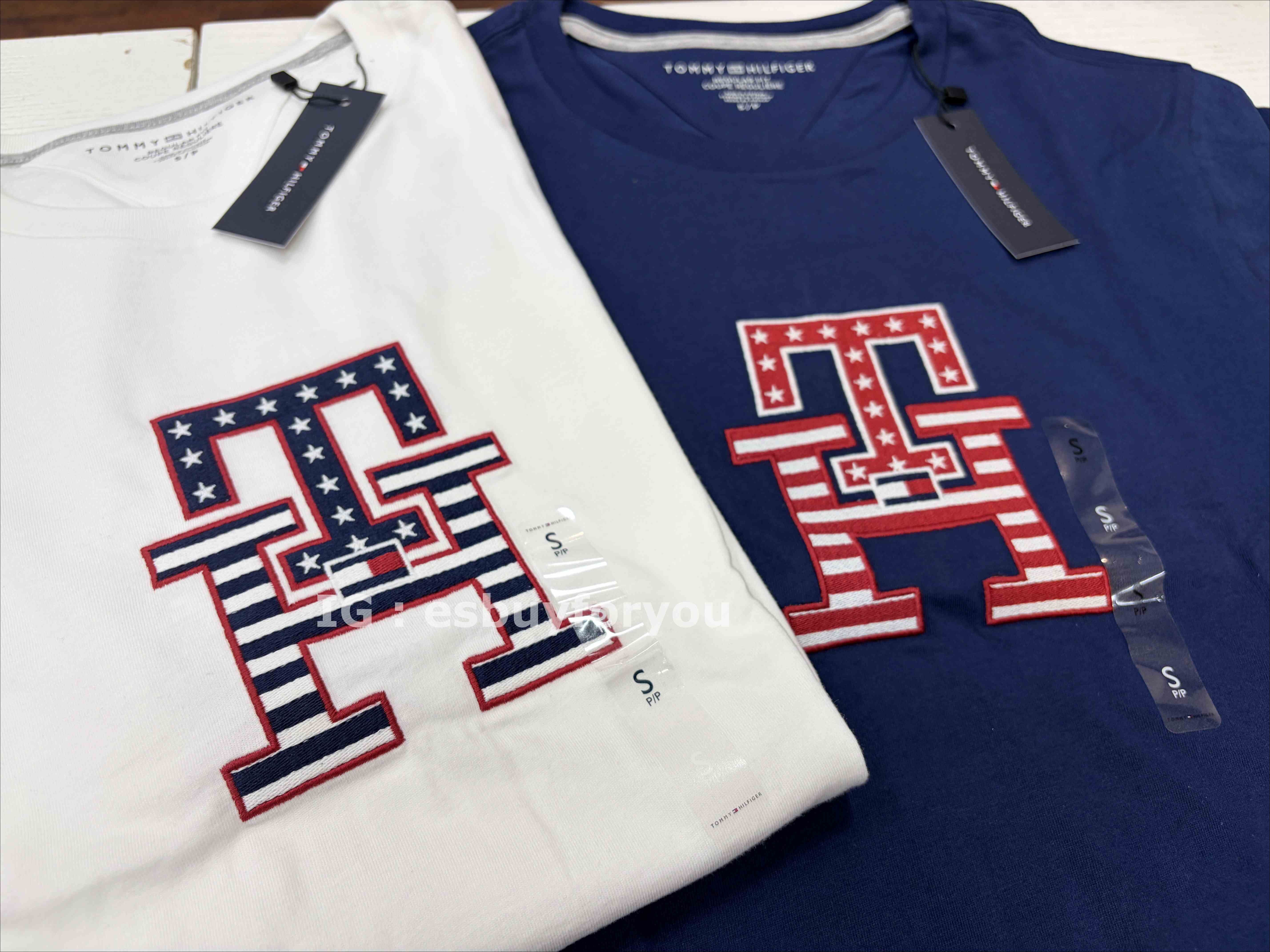 TOMMY 男大人 TH刺繡字樣 短TEE (2色)