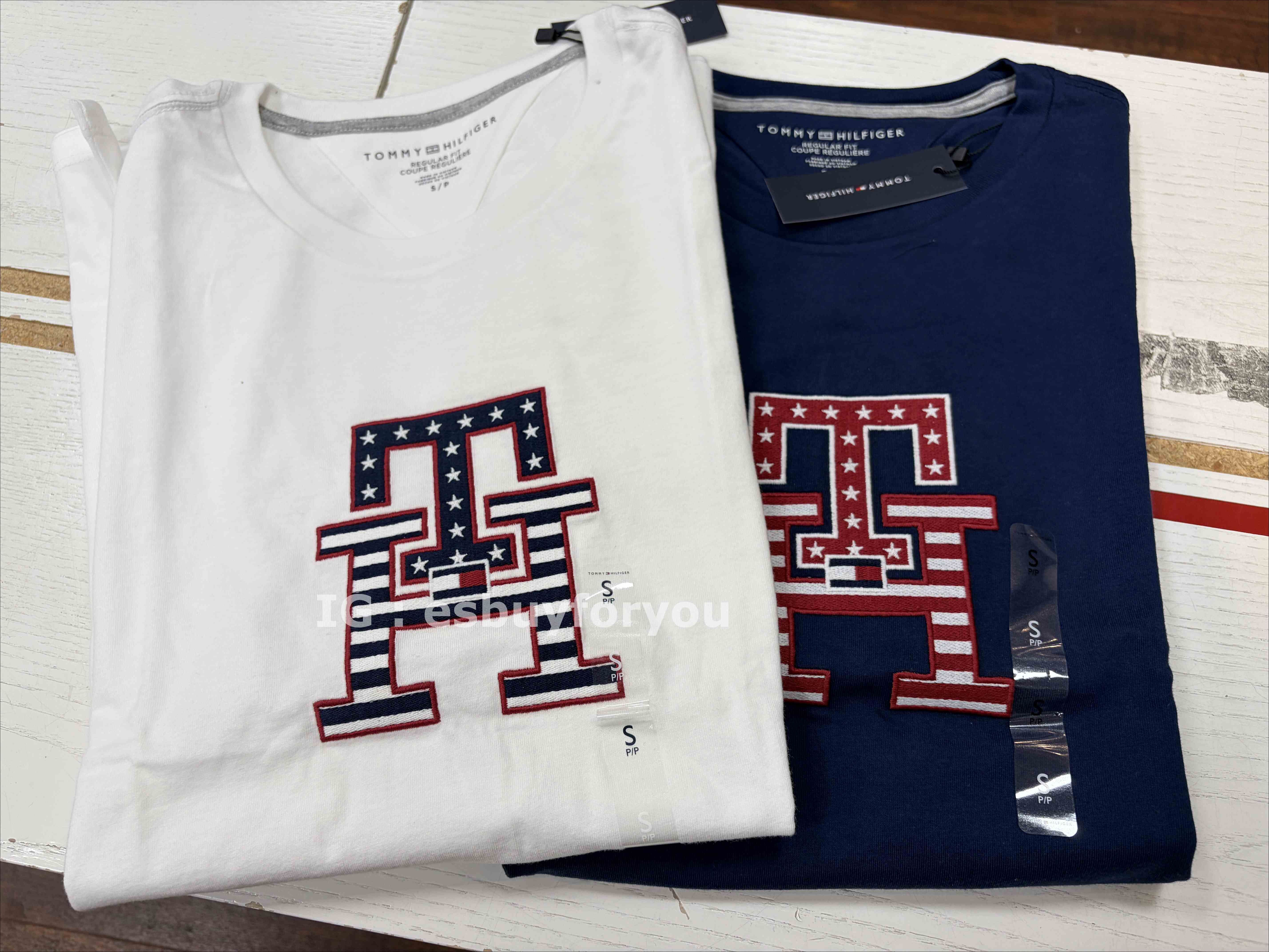 TOMMY 男大人 TH刺繡字樣 短TEE (2色)