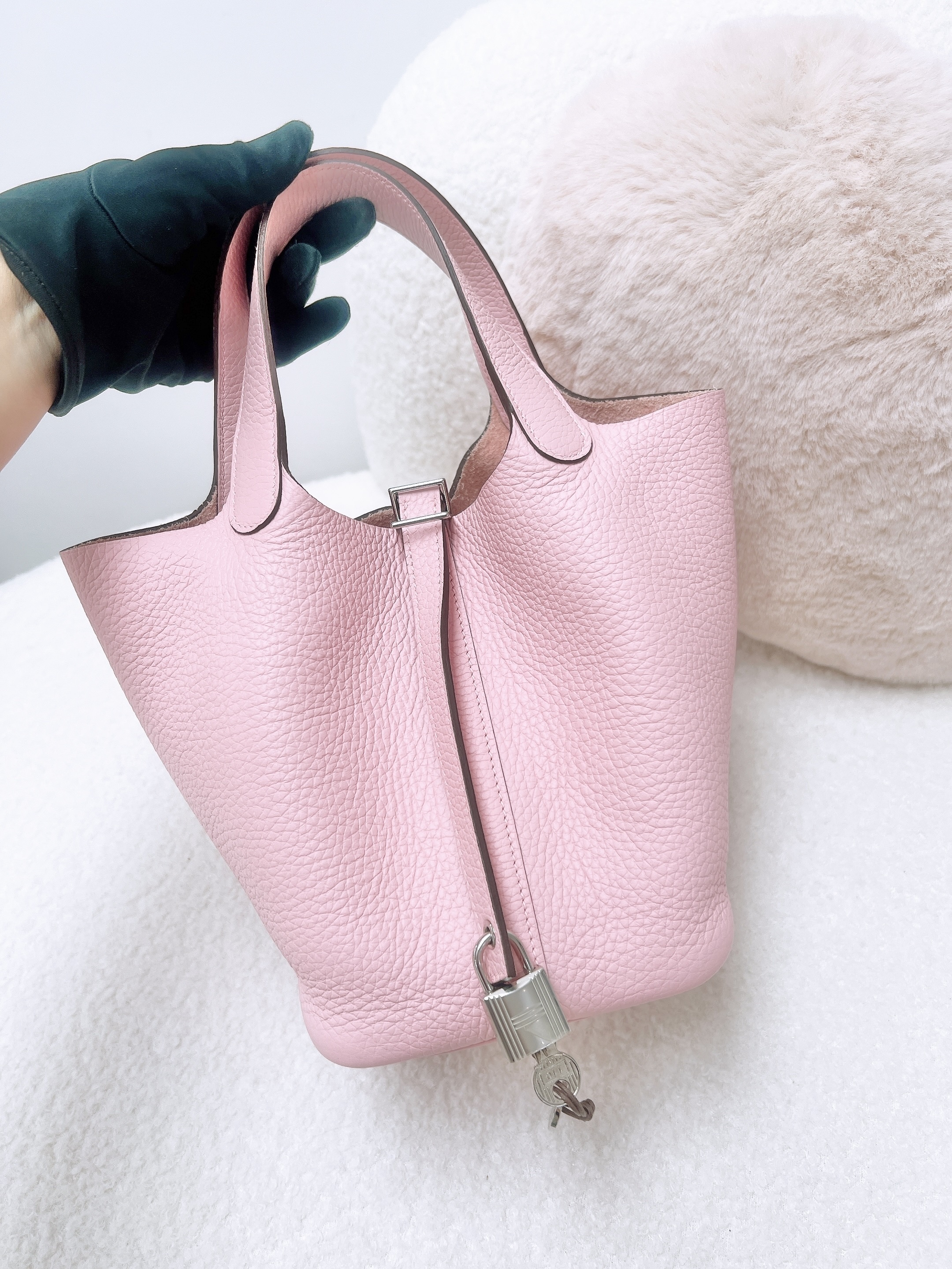 Hermes picotin 18 (sakura/ pink/ stamp b)