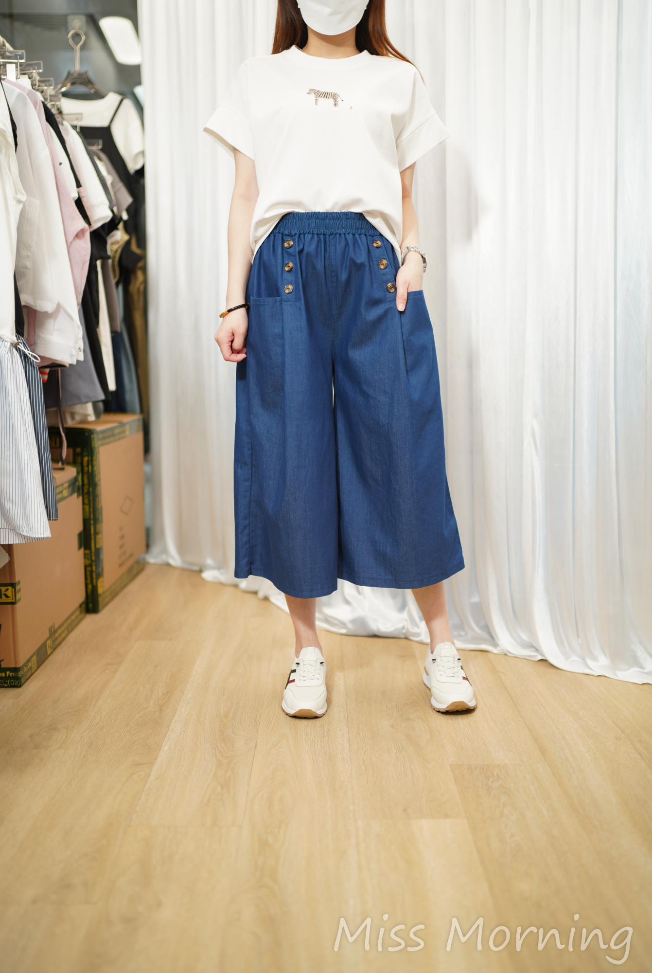 面料挺身小斑馬tee(15228)