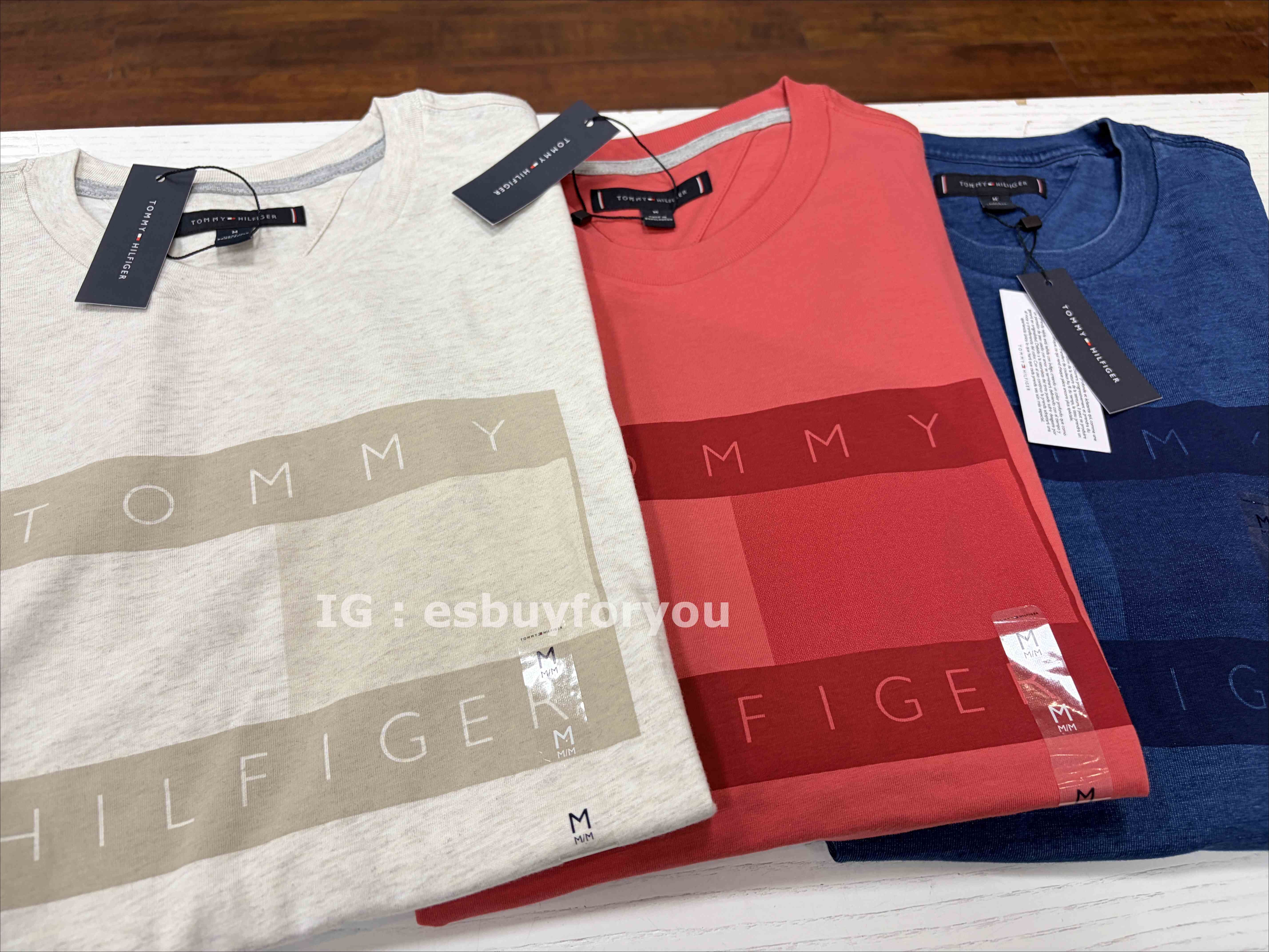 TOMMY 男大人 jeans系列 大國旗 短TEE (3色)