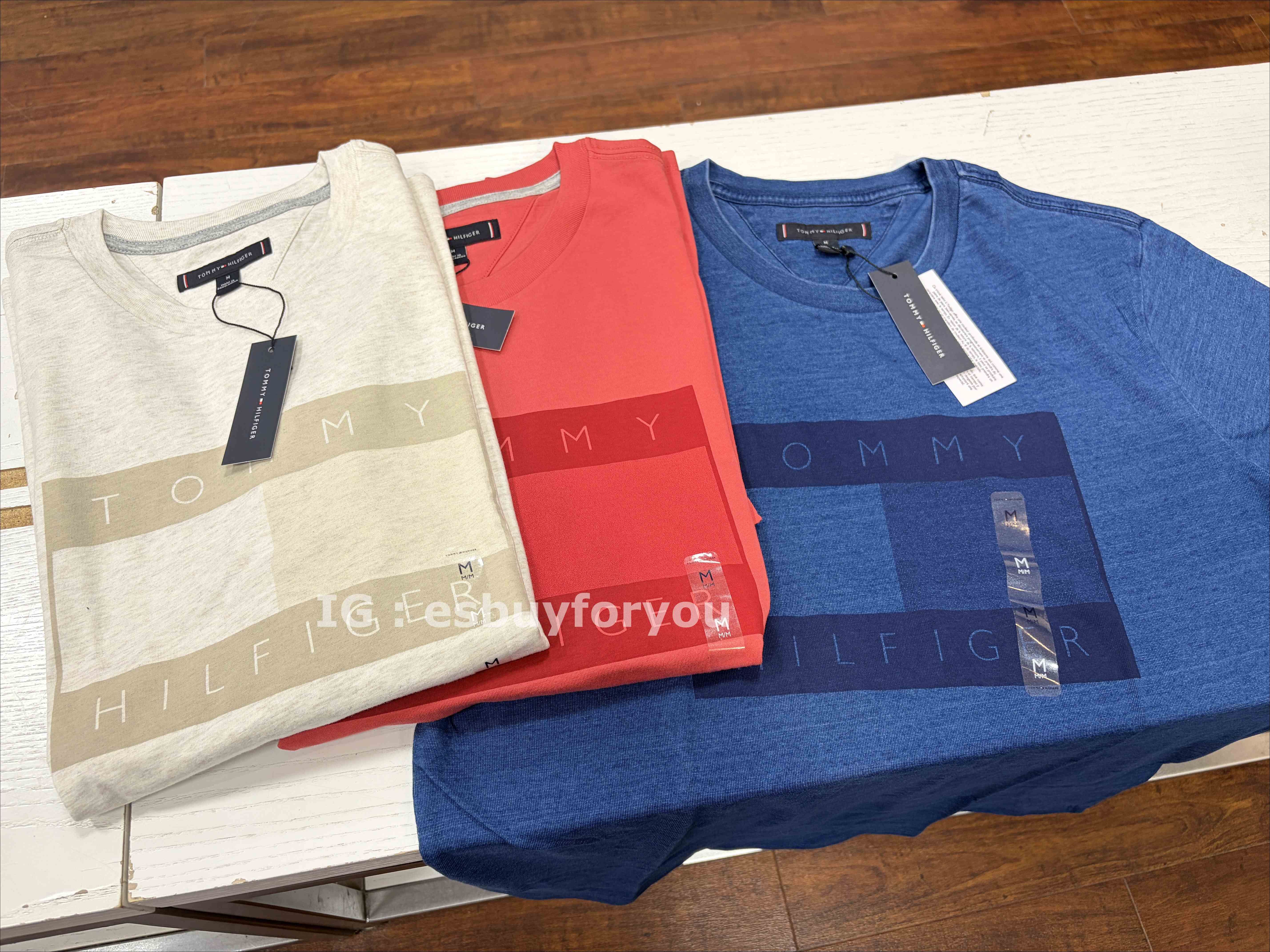 TOMMY 男大人 jeans系列 大國旗 短TEE (3色)
