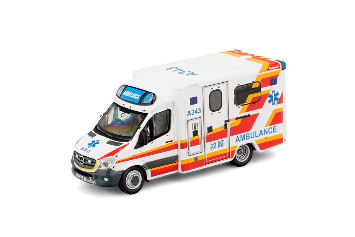 Tiny 城市 合金車仔 - 平治 Sprinter FL 消防處救護車 (A343)