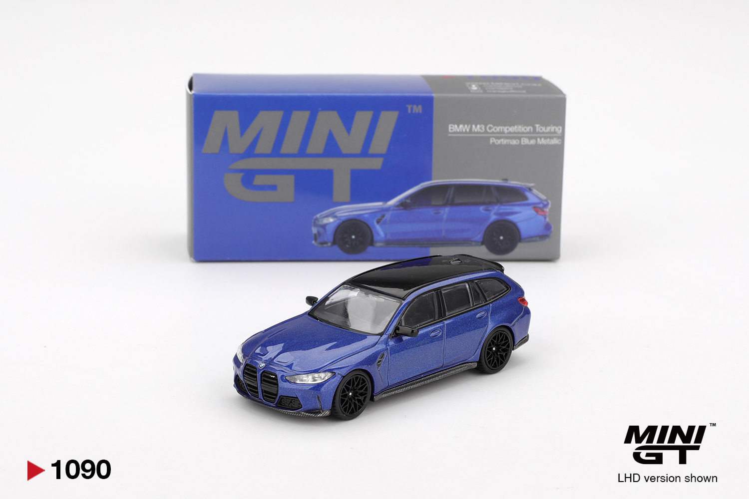 Mini GT #1090 1/64 BMW M3 Competition Touring 波爾蒂芒藍金屬 (右軚版)