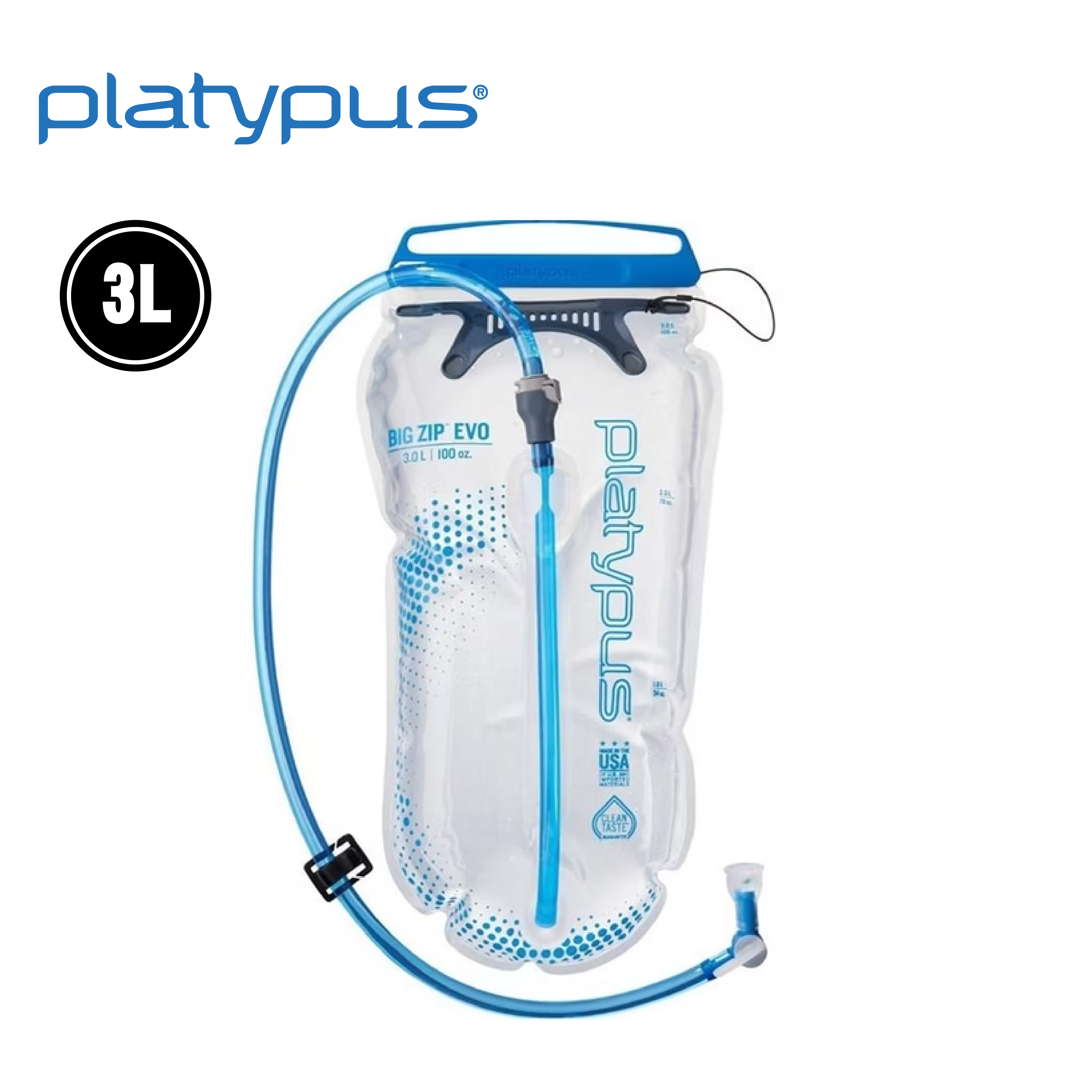Platypus 美國 BIG ZIP™ EVO 大開口吸管水袋 3L 52PLP10857
