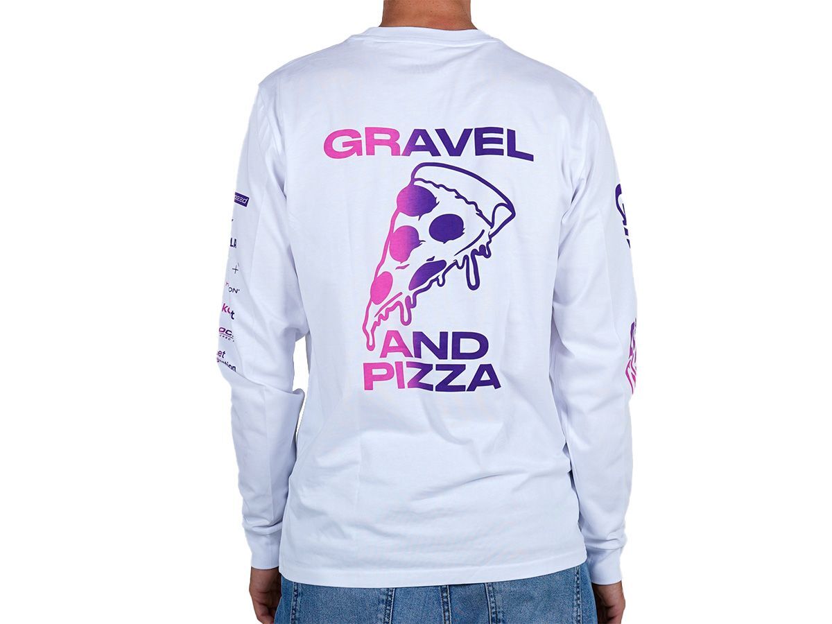 The Service Course GiRodeo 2023 "Gravel & Pizza" Long Sleeve Tee 長袖T-Shirt 白色