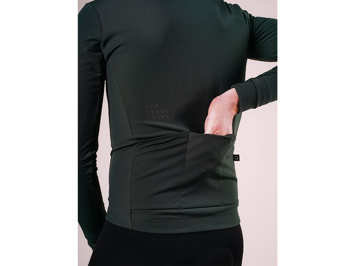The Service Course Men Long Sleeve Winter Jersey 男款長袖車衣 梧桐綠