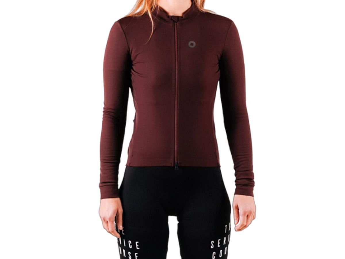 The Service Course Women Long Sleeve Winter Jersey 女款長袖車衣 巧克力色