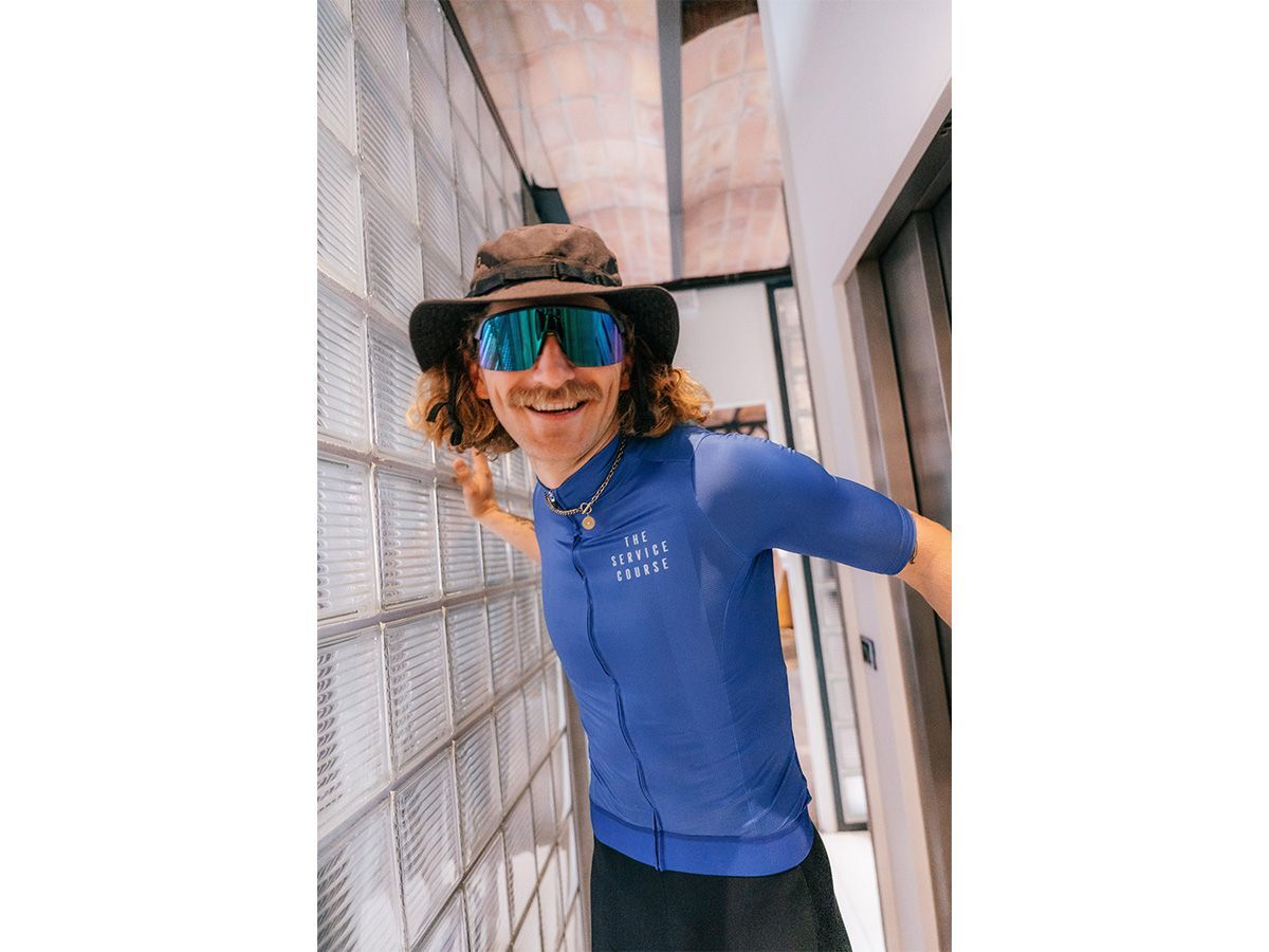 The Service Course Men's Logo Short Sleeve Jersey 男款短袖車衣 - 水藍