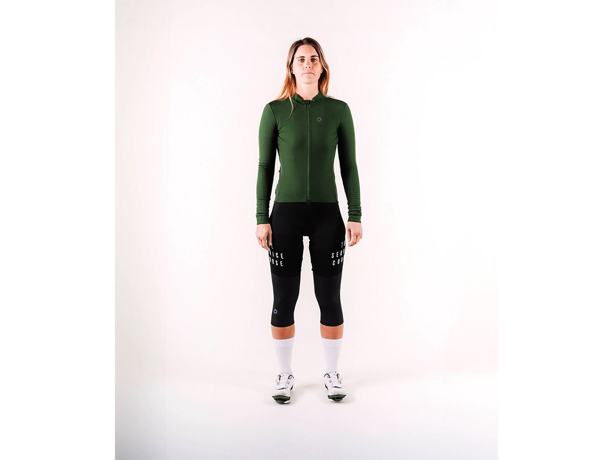 The Service Course Women Long Sleeve Winter Jersey 女款長袖車衣 梧桐綠