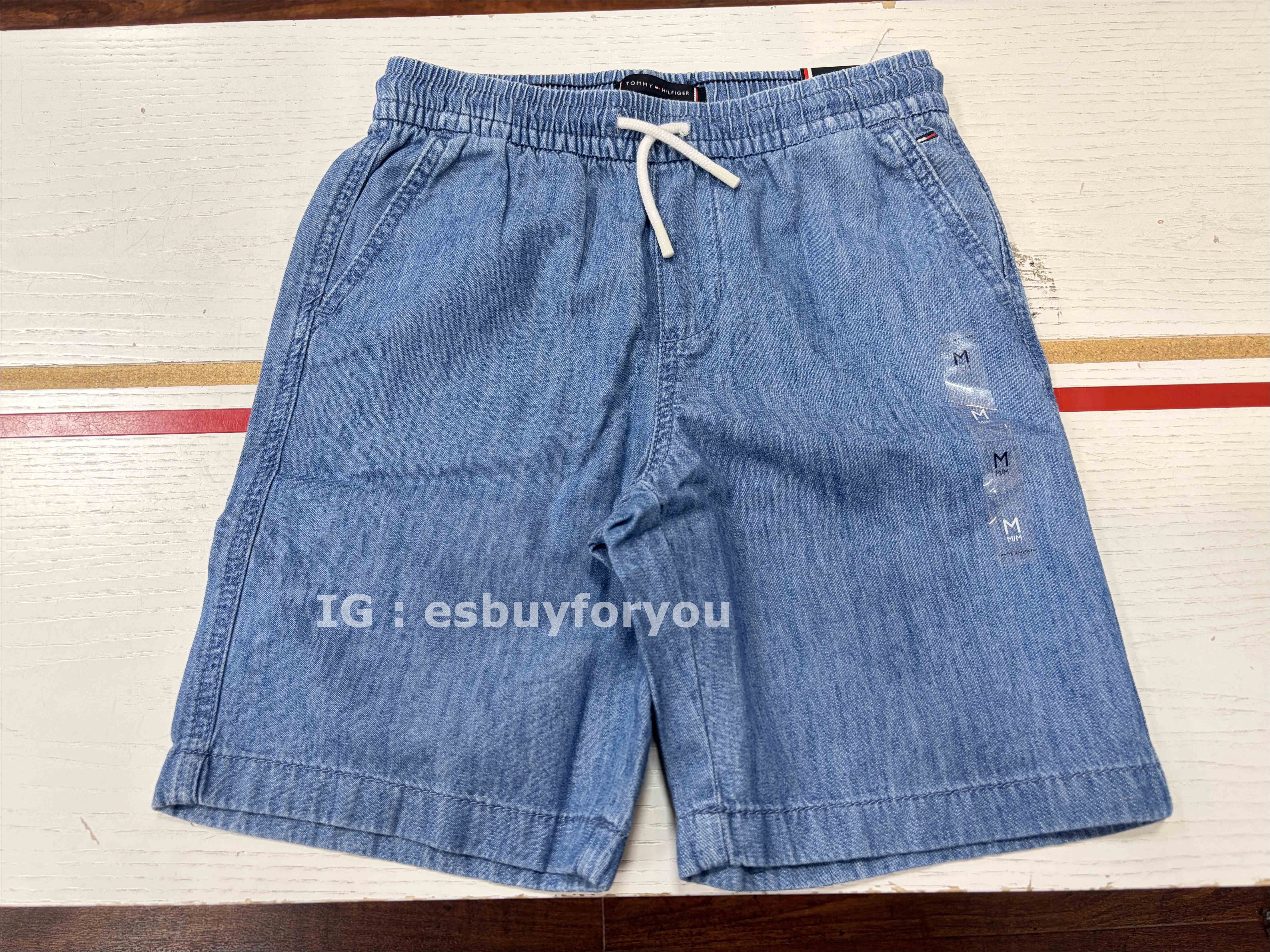 TOMMY 男大童 軟牛仔 短褲