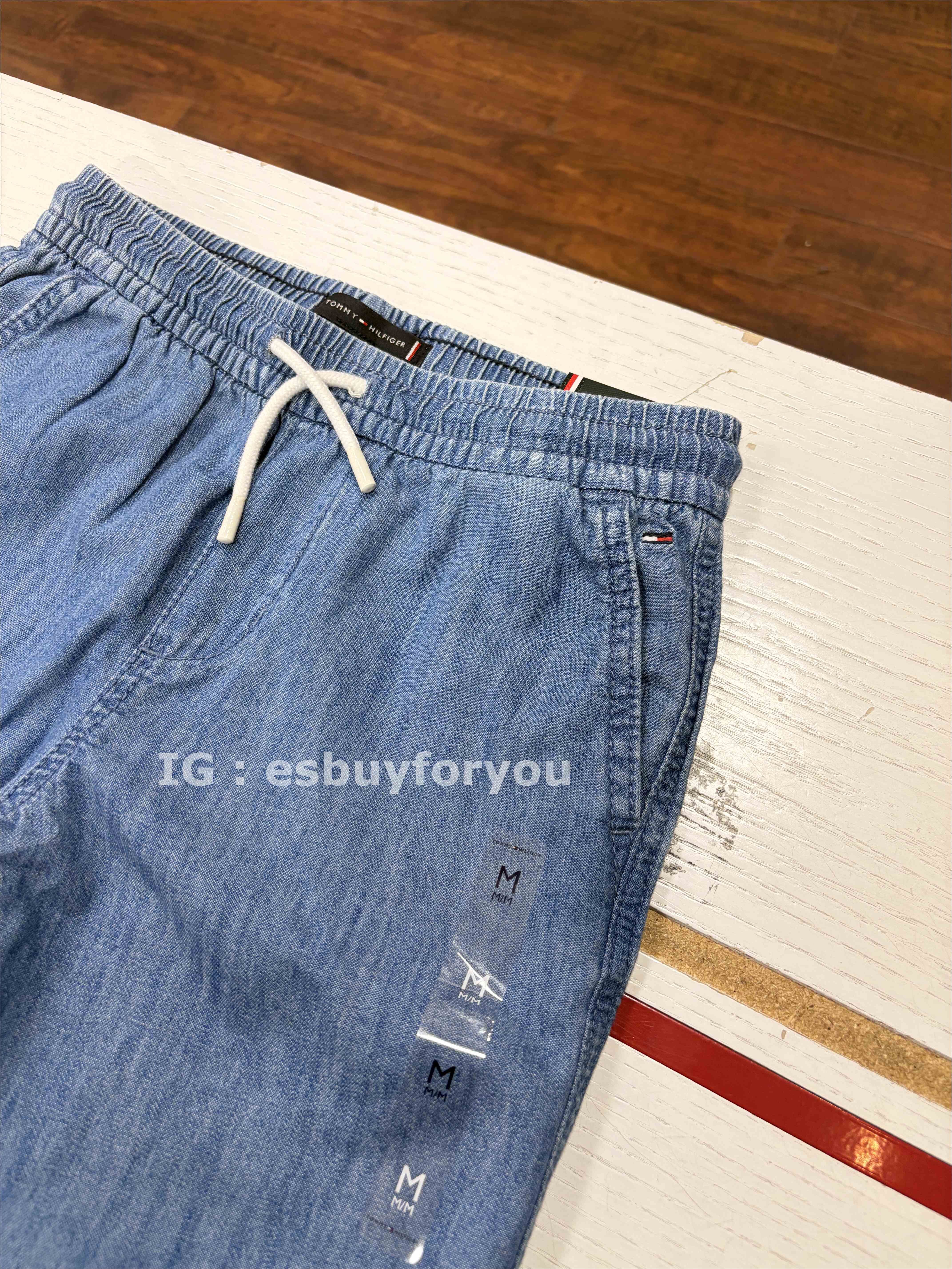TOMMY 男大童 軟牛仔 短褲