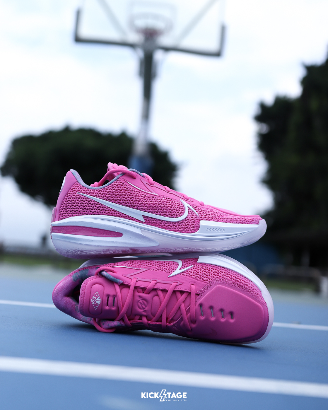 [限量商品不退換] 男鞋 NIKE AIR ZOOM GT CUT UNSEEN HOURS VIRGINIA 桃紅 粉色 氣墊 緩震 實戰 籃球鞋【CZ0176-600】GTCUT GT1 CUT1