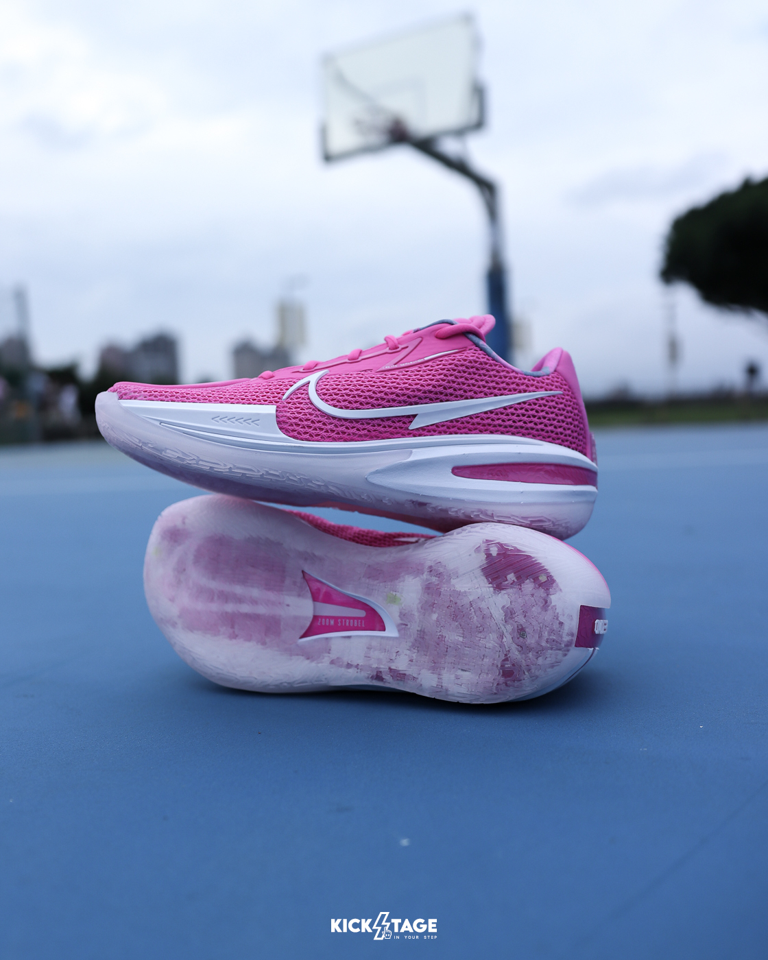 [限量商品不退換] 男鞋 NIKE AIR ZOOM GT CUT UNSEEN HOURS VIRGINIA 桃紅 粉色 氣墊 緩震 實戰 籃球鞋【CZ0176-600】GTCUT GT1 CUT1