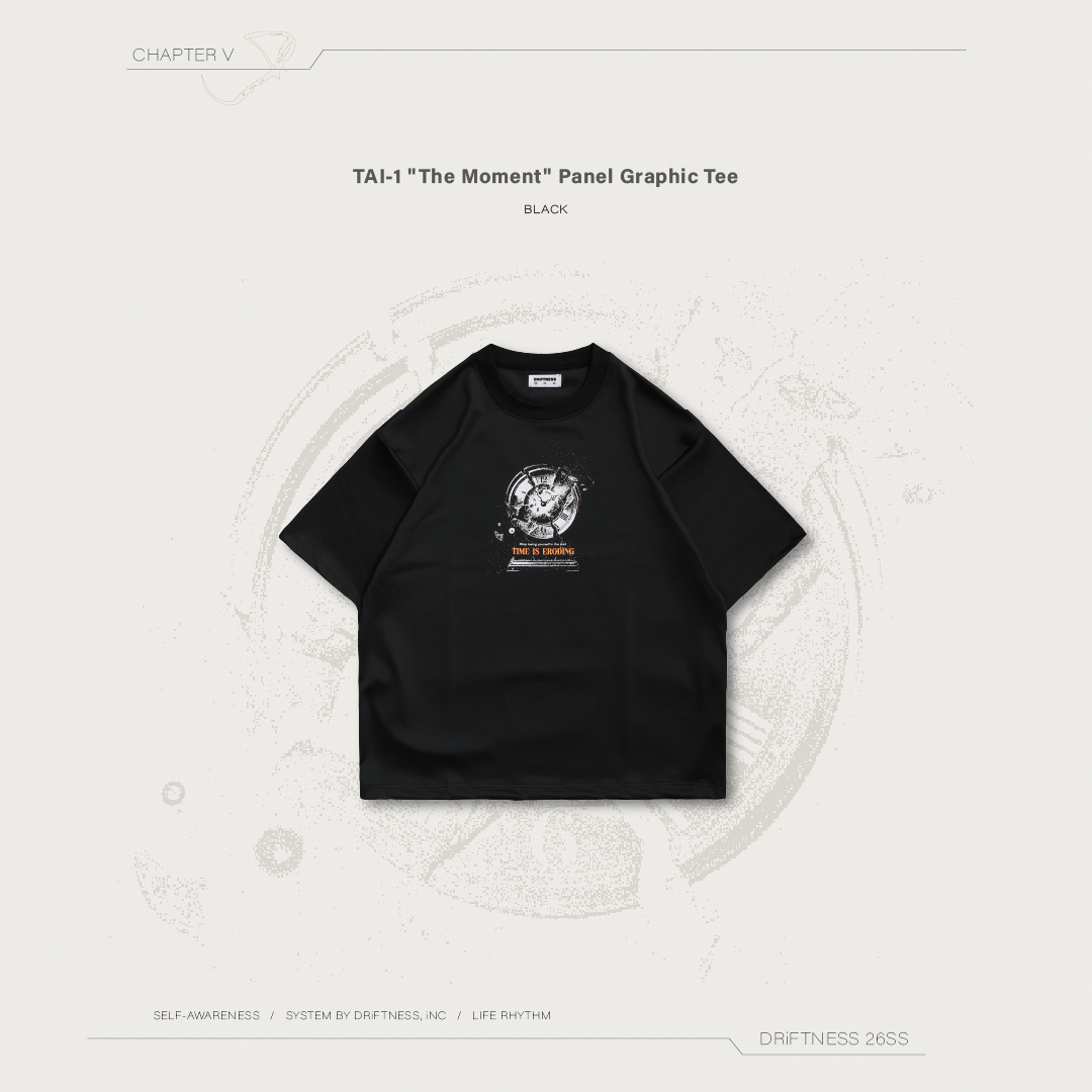 DRiFTNESS｜TAI-1 "The Moment" 定錨者系列背圖短袖 - Black