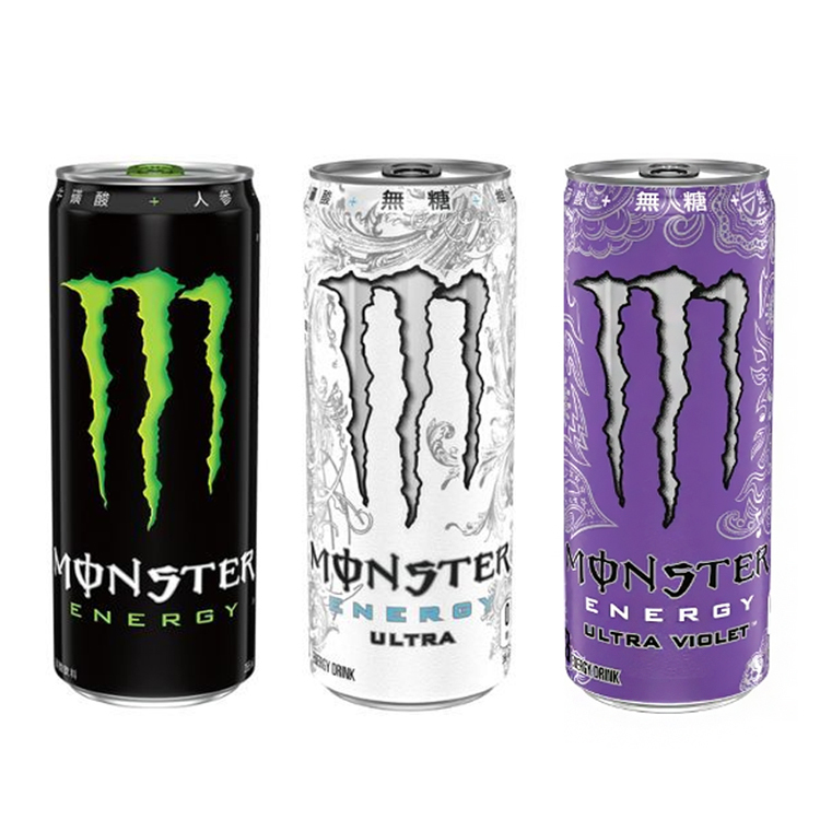 【Monster】 Energy Carbonated Drink 355ml - Original/Sugar-Free/Purple Flavor