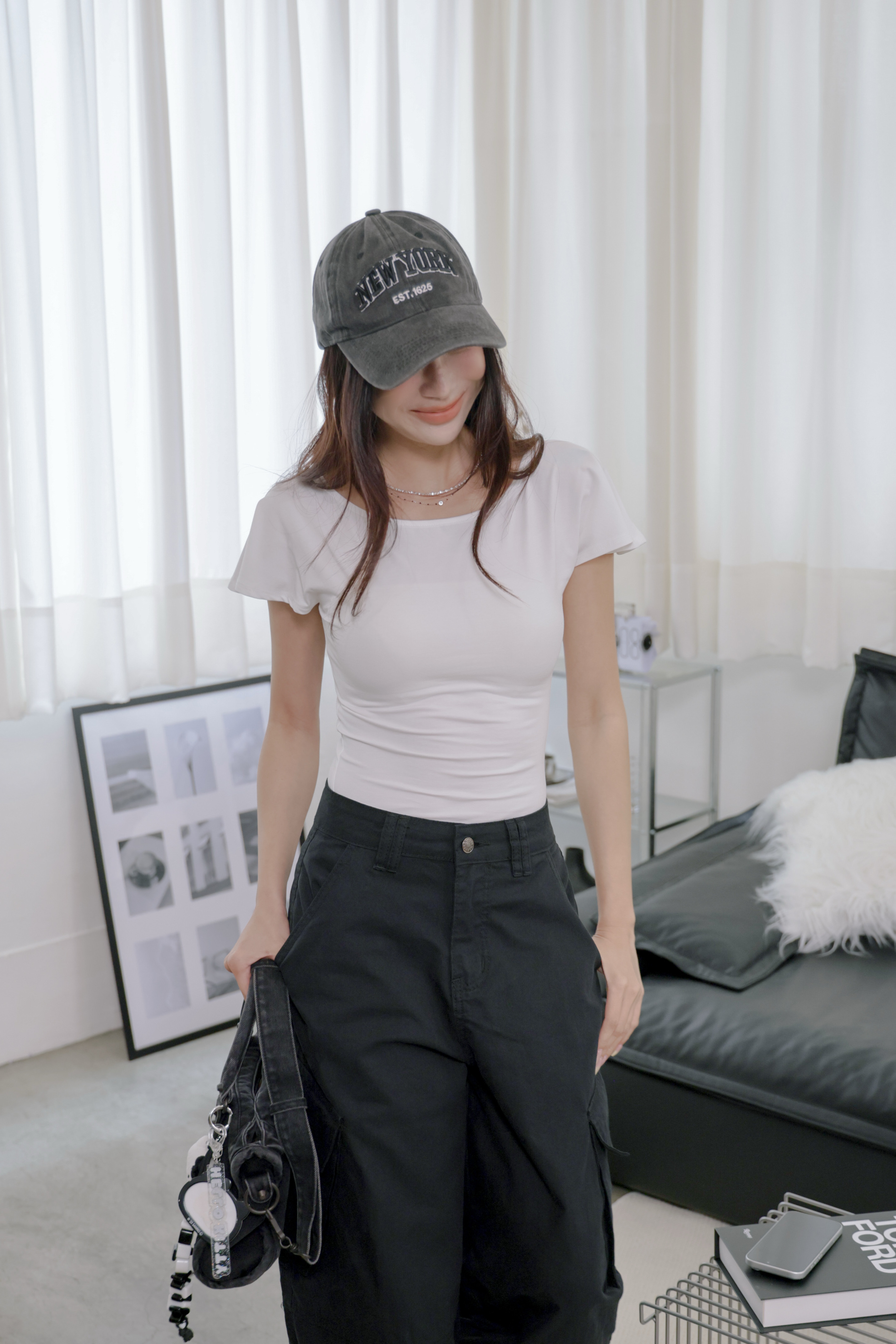美背U領短T Q28