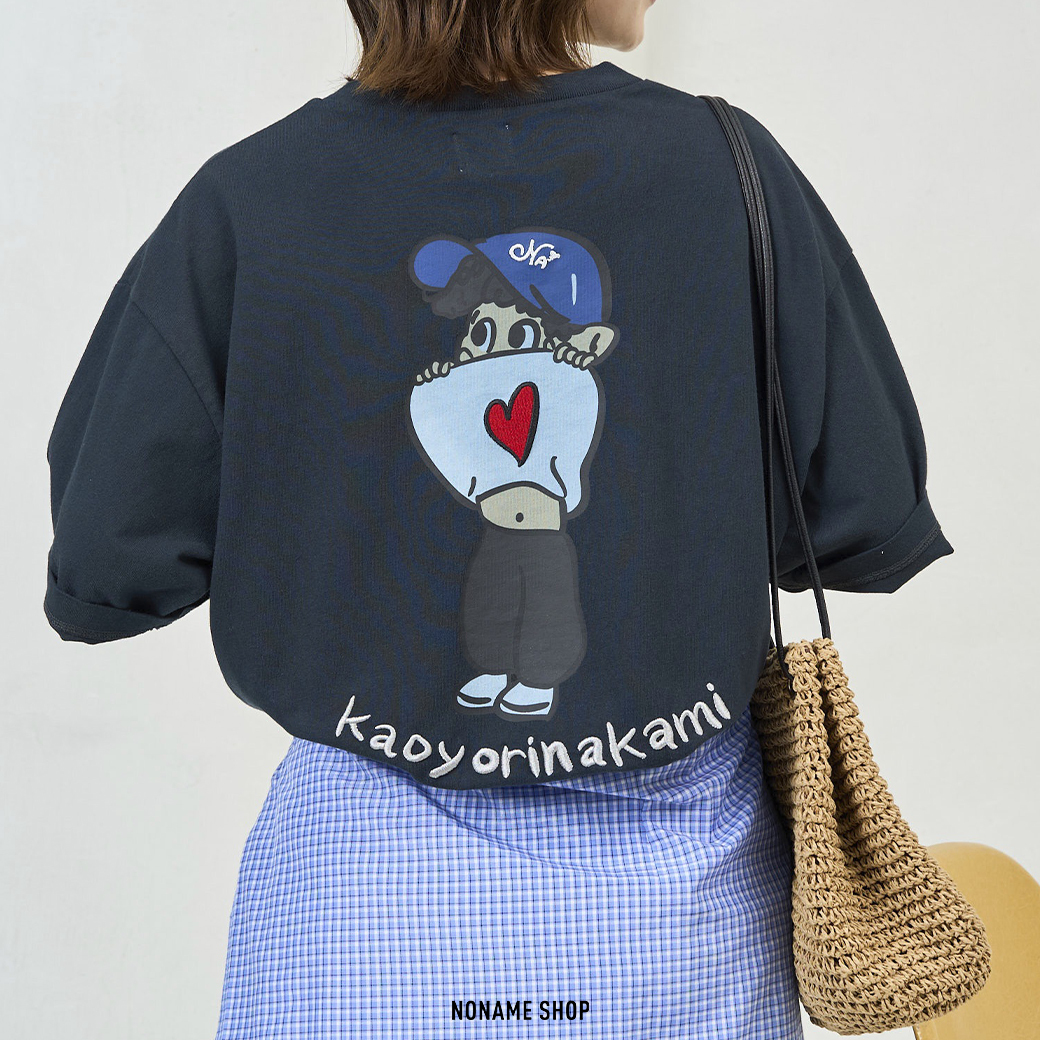 kaoyorinakami × FREAK'S STORE 聯名款 日本限定 露肚臍男孩 塗鴉 短袖 三色 (男款)