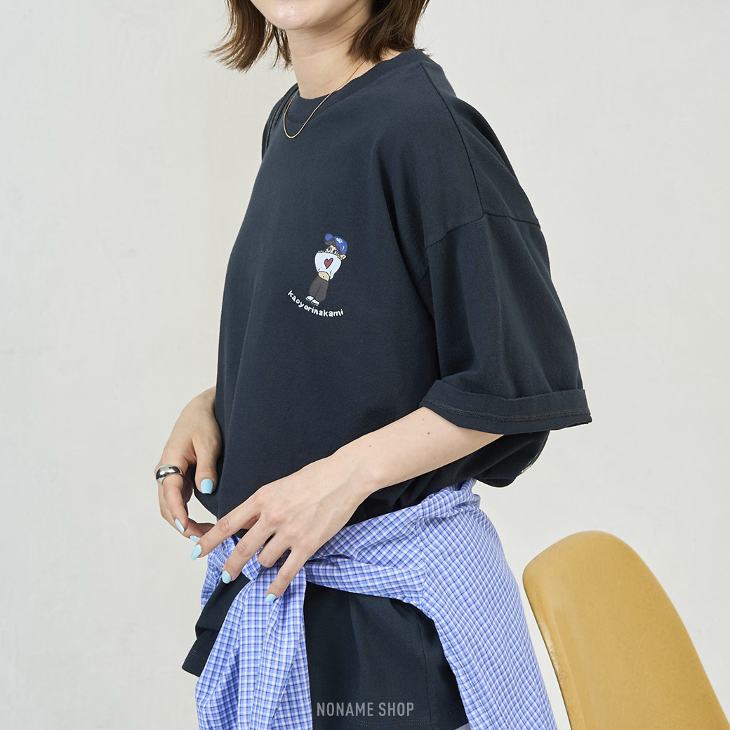 kaoyorinakami × FREAK'S STORE 聯名款 日本限定 露肚臍男孩 塗鴉 短袖 三色 (男款)