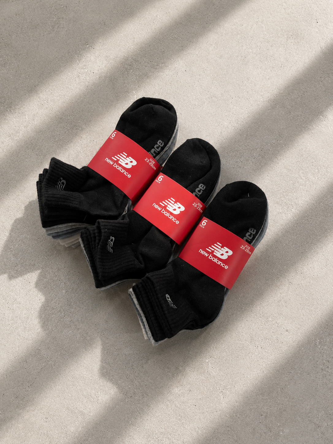 【日本限時連線代購】New Balance 刺繡LOGO 中筒襪 六入一組 不拆賣