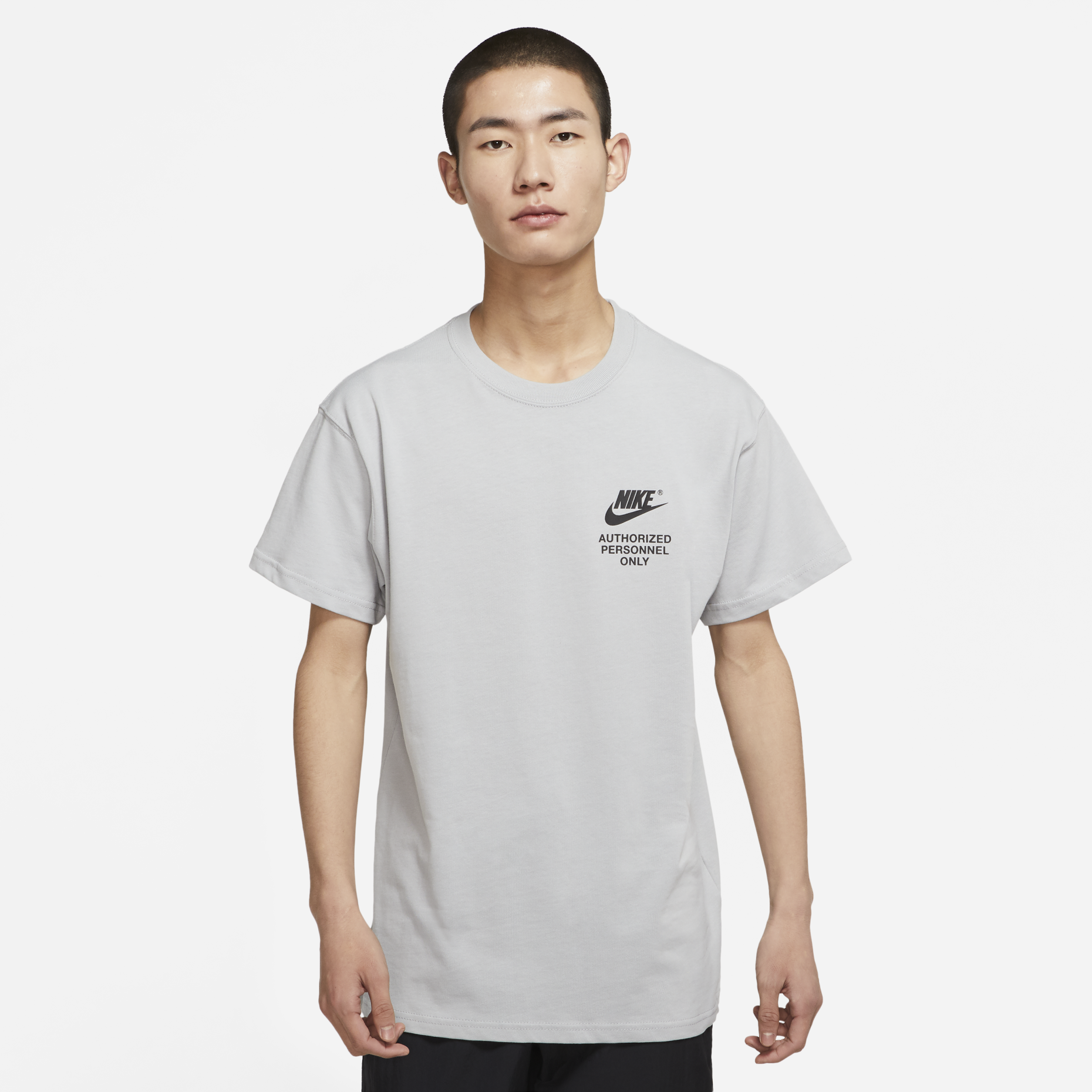 男款 NIKE AS M NSW AUTHRZD PERSONNEL TEE 灰色 落肩 寬鬆 高磅 運動 休閒 短袖 短T【DM6428-077】NKTF