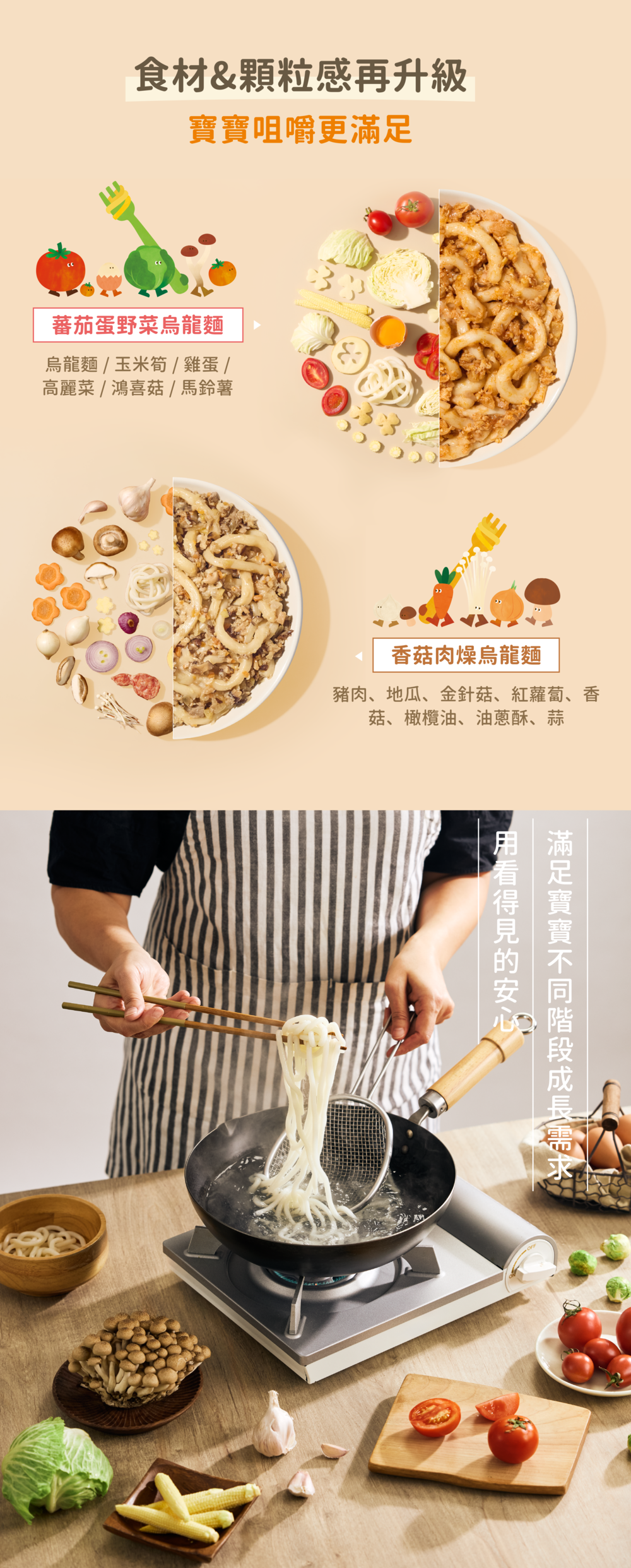 裸廚房寶寶飯麵咀嚼入門組