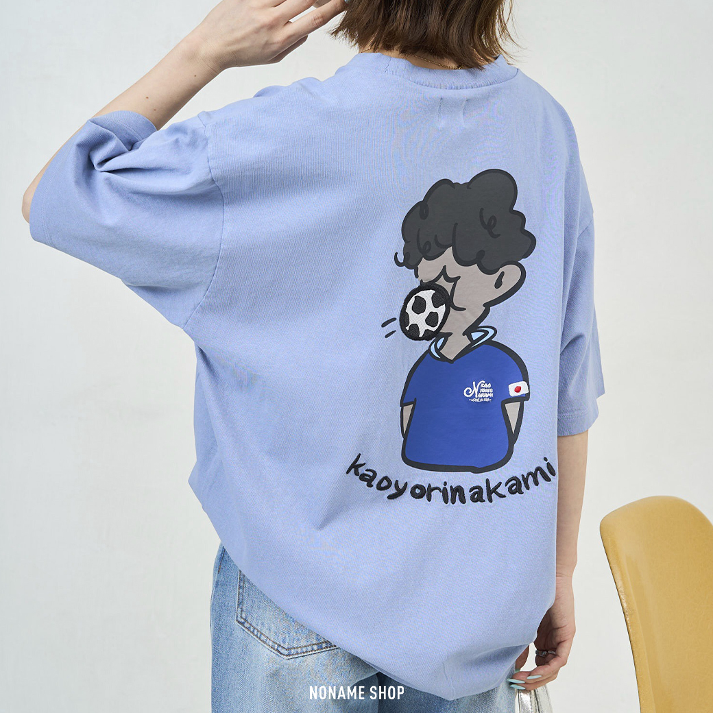 kaoyorinakami × FREAK'S STORE 聯名款 日本限定 逗趣 足球男孩 塗鴉 短袖 三色 (男款)