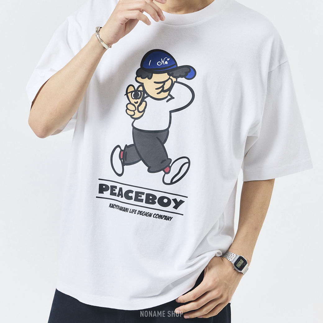 kaoyorinakami × FREAK'S STORE 聯名款 日本限定 PEACE BOY 和平男孩 塗鴉 短袖 三色 (男款)