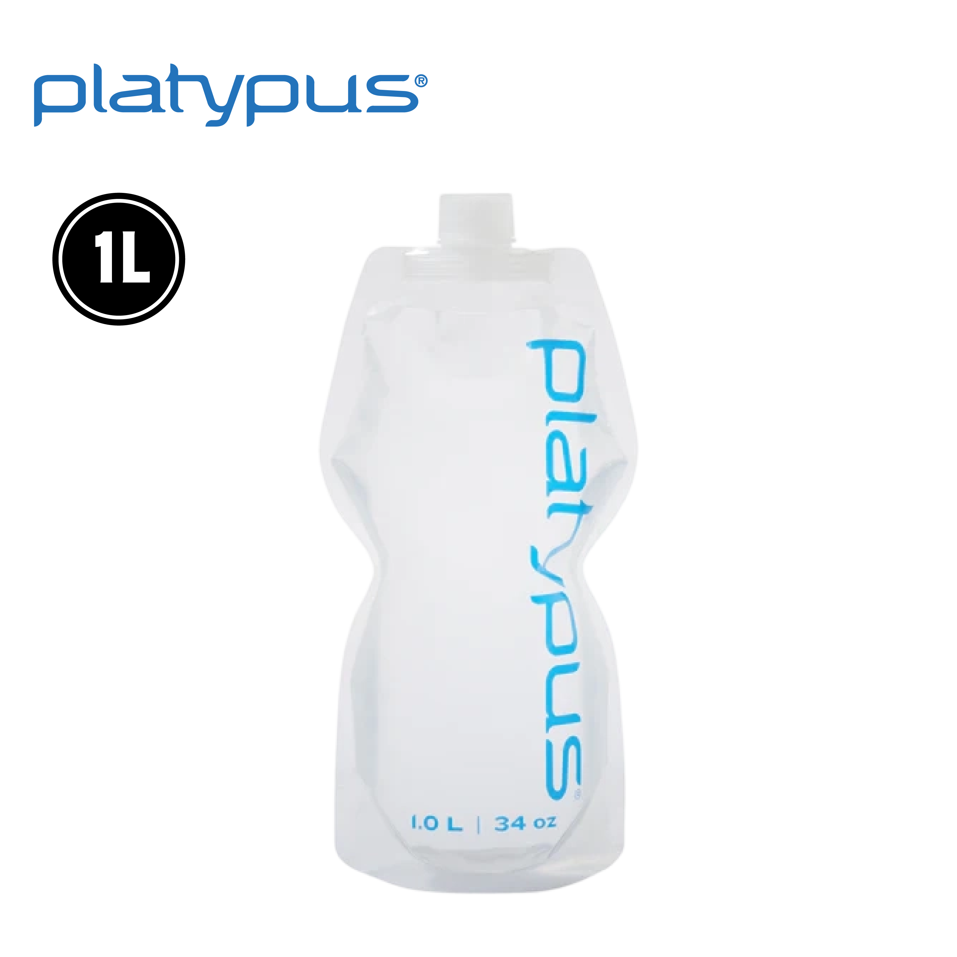 Platypus 美國 SoftBottle 軟式水瓶 1L (鴨嘴獸LOGO) 52PLP11530