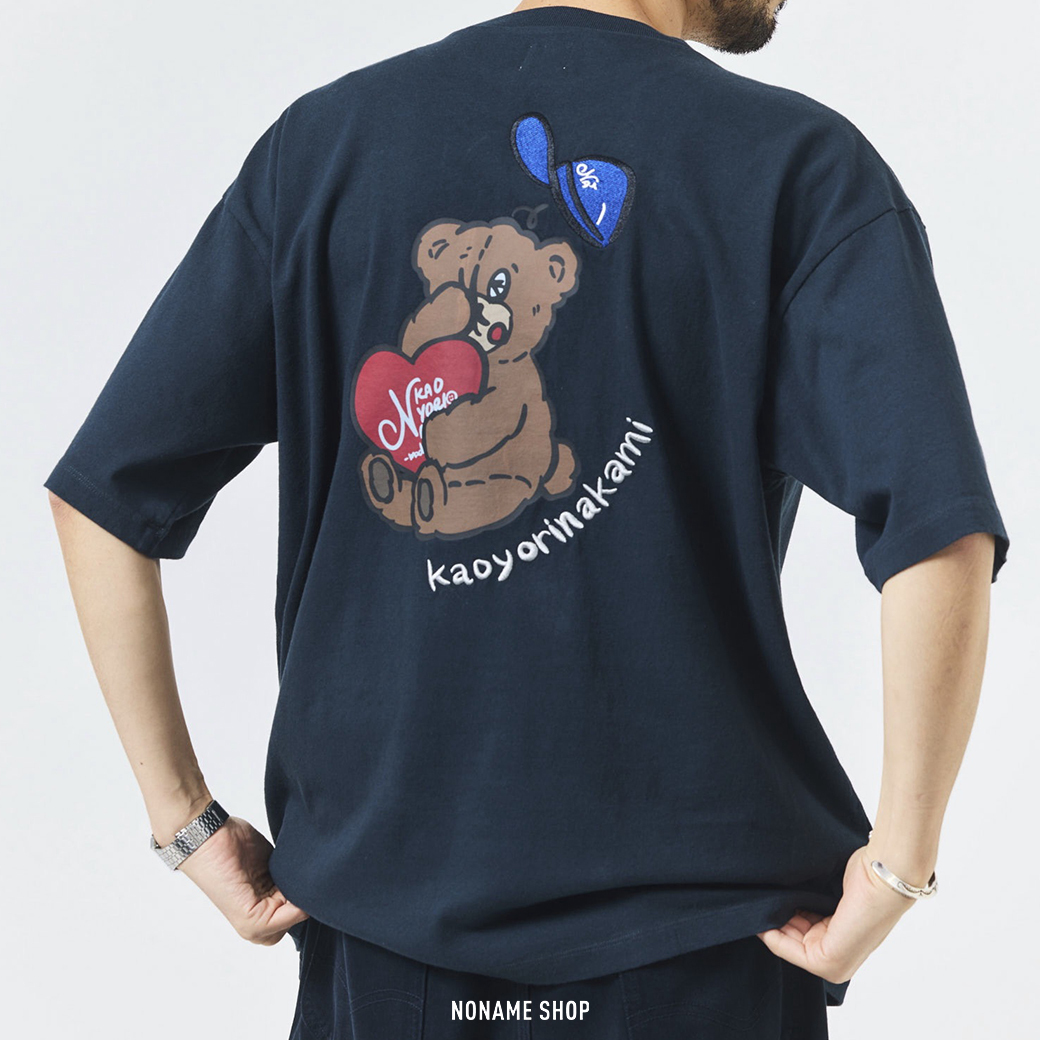 kaoyorinakami × FREAK'S STORE 聯名款 日本限定 愛心 可愛爆擊小熊 塗鴉 短袖 三色 (男款)