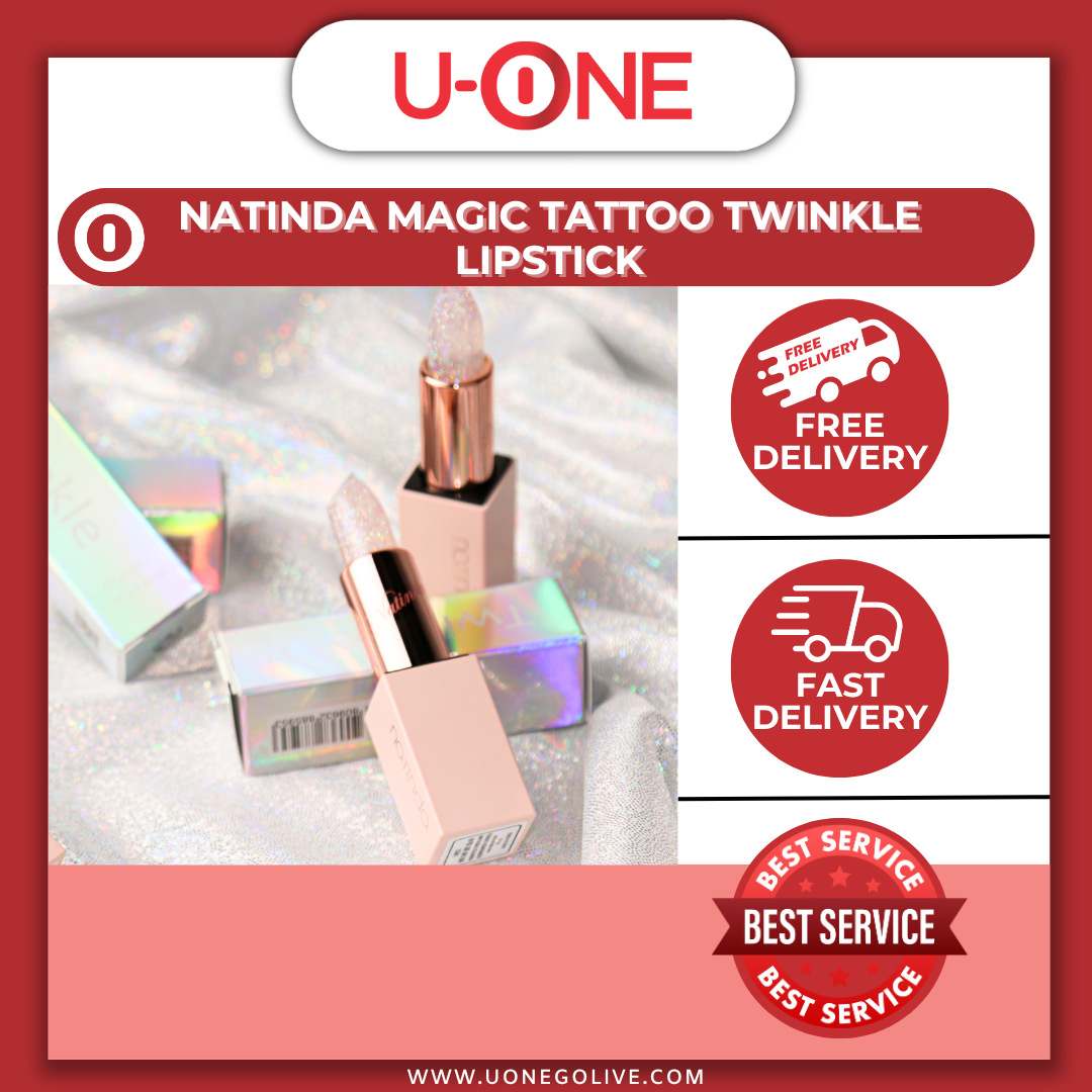 U-ONE | Korea | Natinda | Magic tattoo Twinkle Lipstick | 3.5g