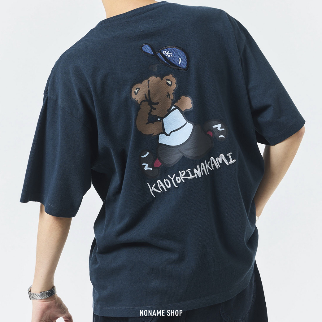 kaoyorinakami × FREAK'S STORE 聯名款 日本限定 奔跑 拳擊小熊 塗鴉 短袖 三色 (男款)