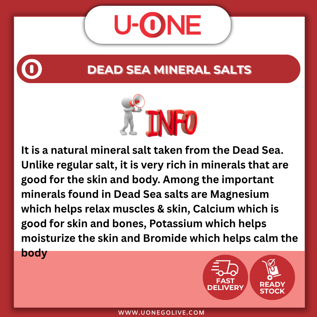 U-ONE | Taiwan | Dead Sea Mineral Salts | 300g