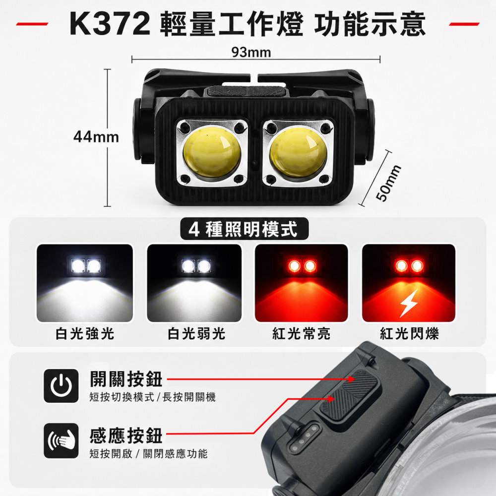 K372 輕量工作燈 晶典光電