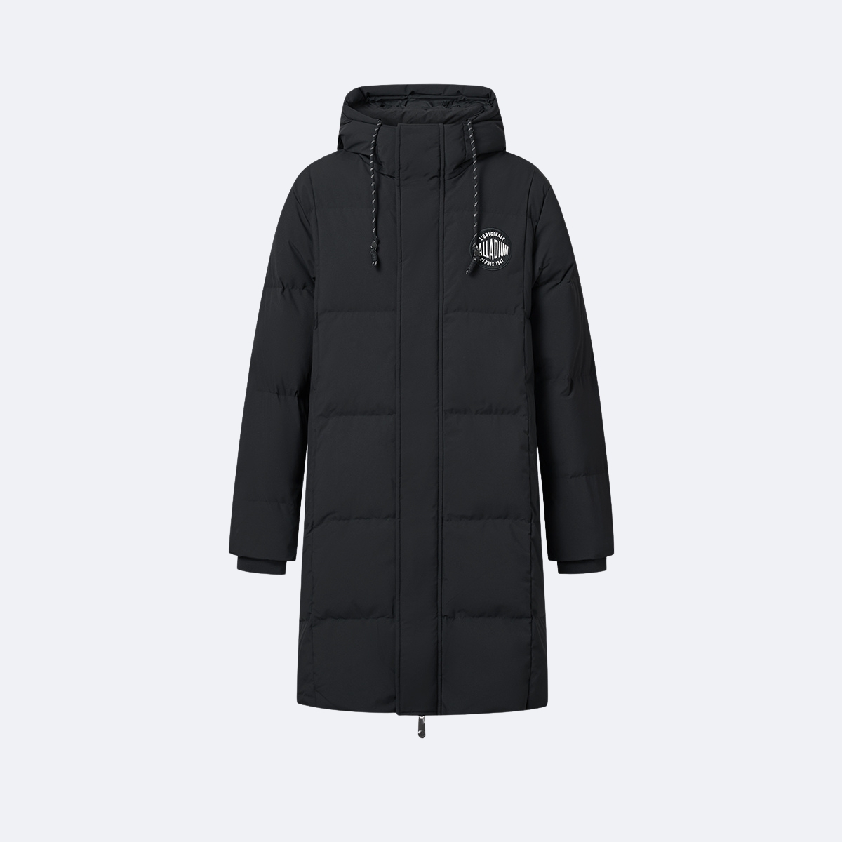 男裝 PALLADIUM LOGO 長版連帽羽絨外套