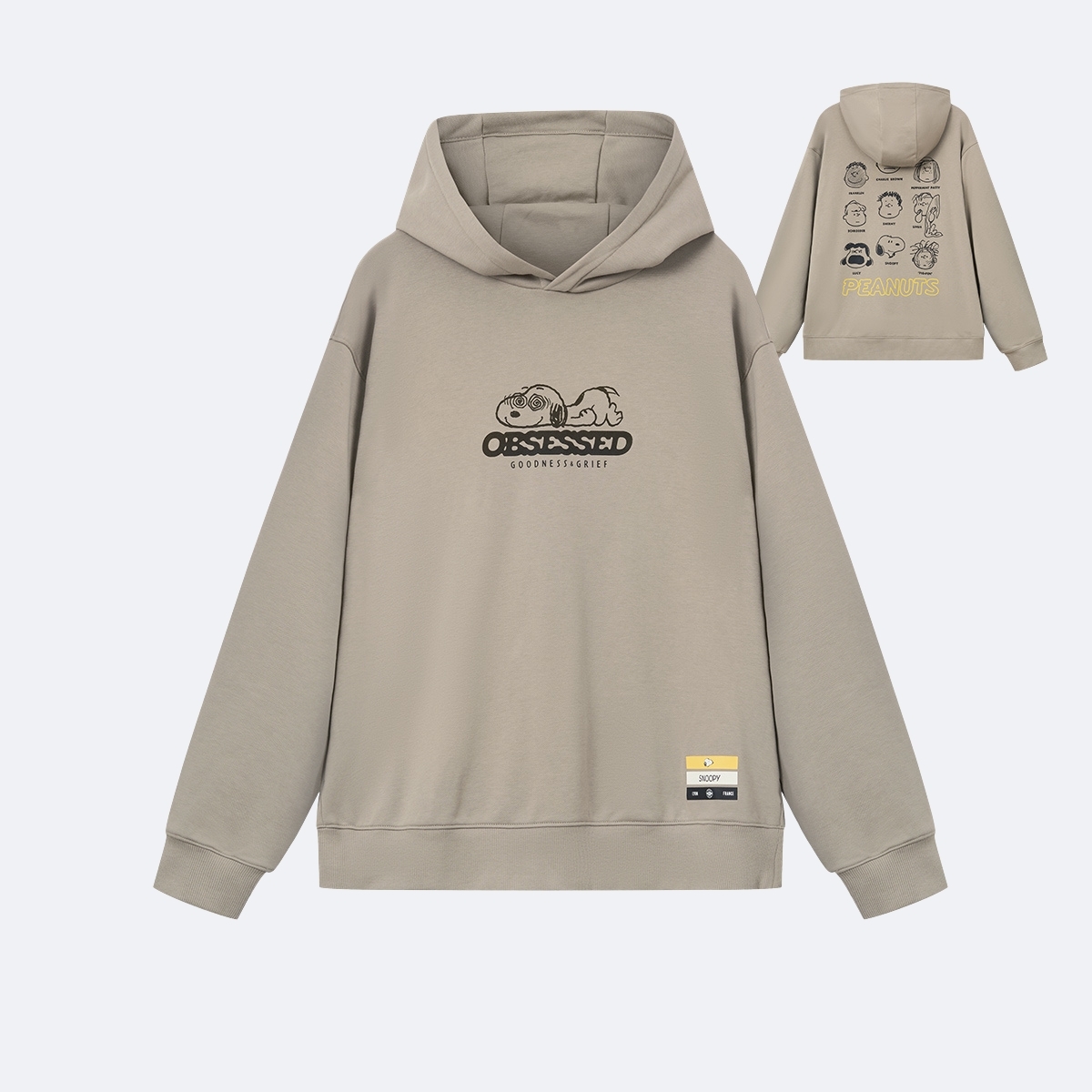 PALLADIUM x SNOOPY 印花圖案寬鬆落肩連帽衛衣