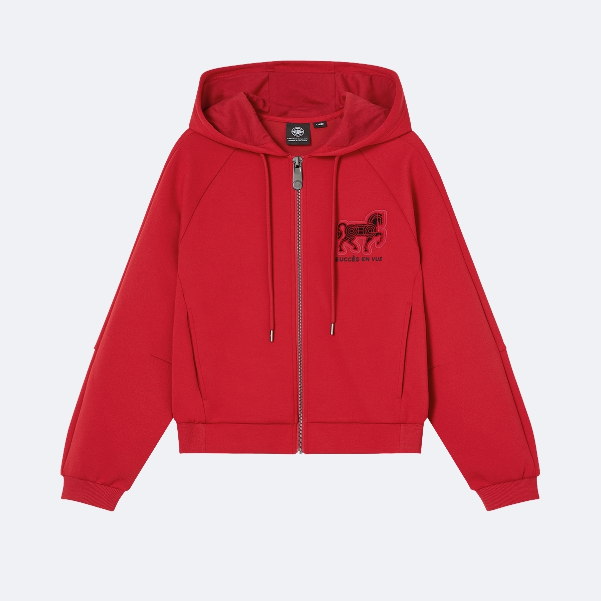女裝馬主題 LOGO 連帽外套