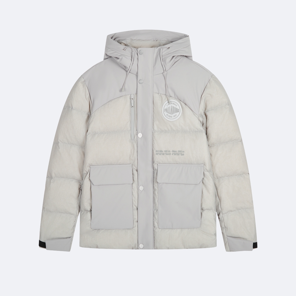 男裝 PALLADIUM LOGO 連帽羽絨外套