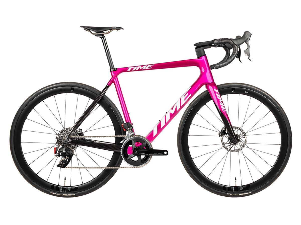 TIME ADH 全內線公路車 - Pink Chroma/電鍍粉紅 - SRAM RIVAL ETAP AXS 2x12