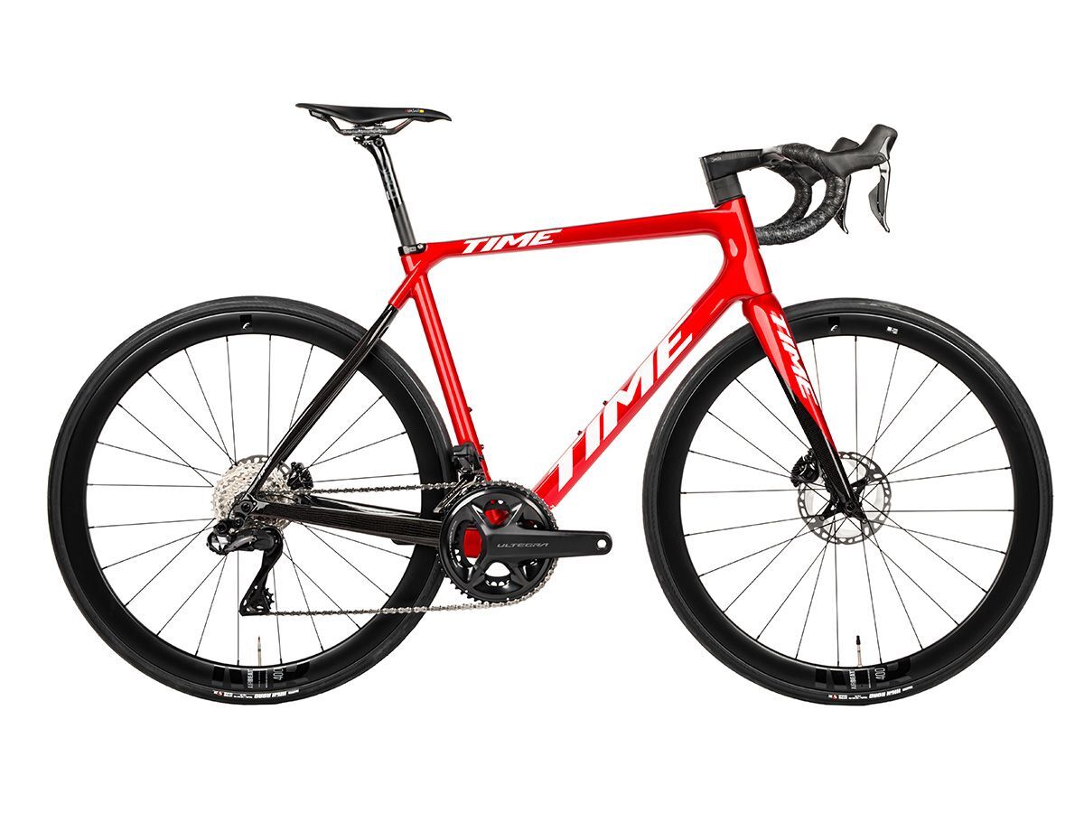 TIME ADH 全內線公路車 - Red Chroma/電鍍紅 - SHIMANO ULTEGRA Di2 2x12