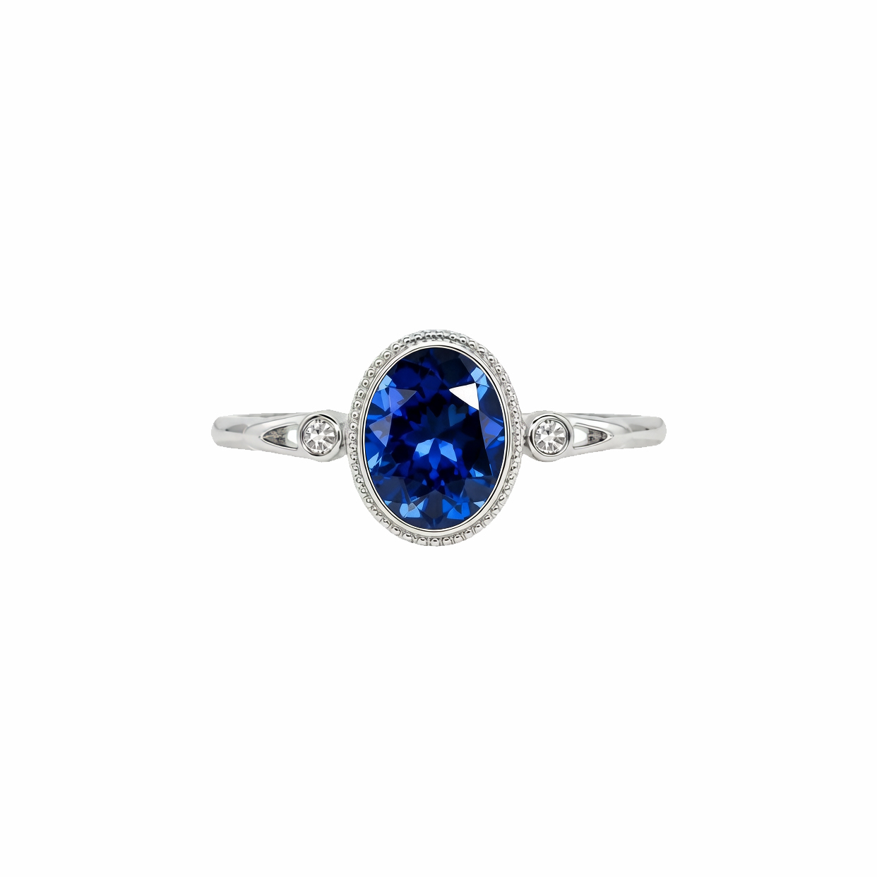 Deep Blue Elegance | London Blue Topaz Vintage Ring