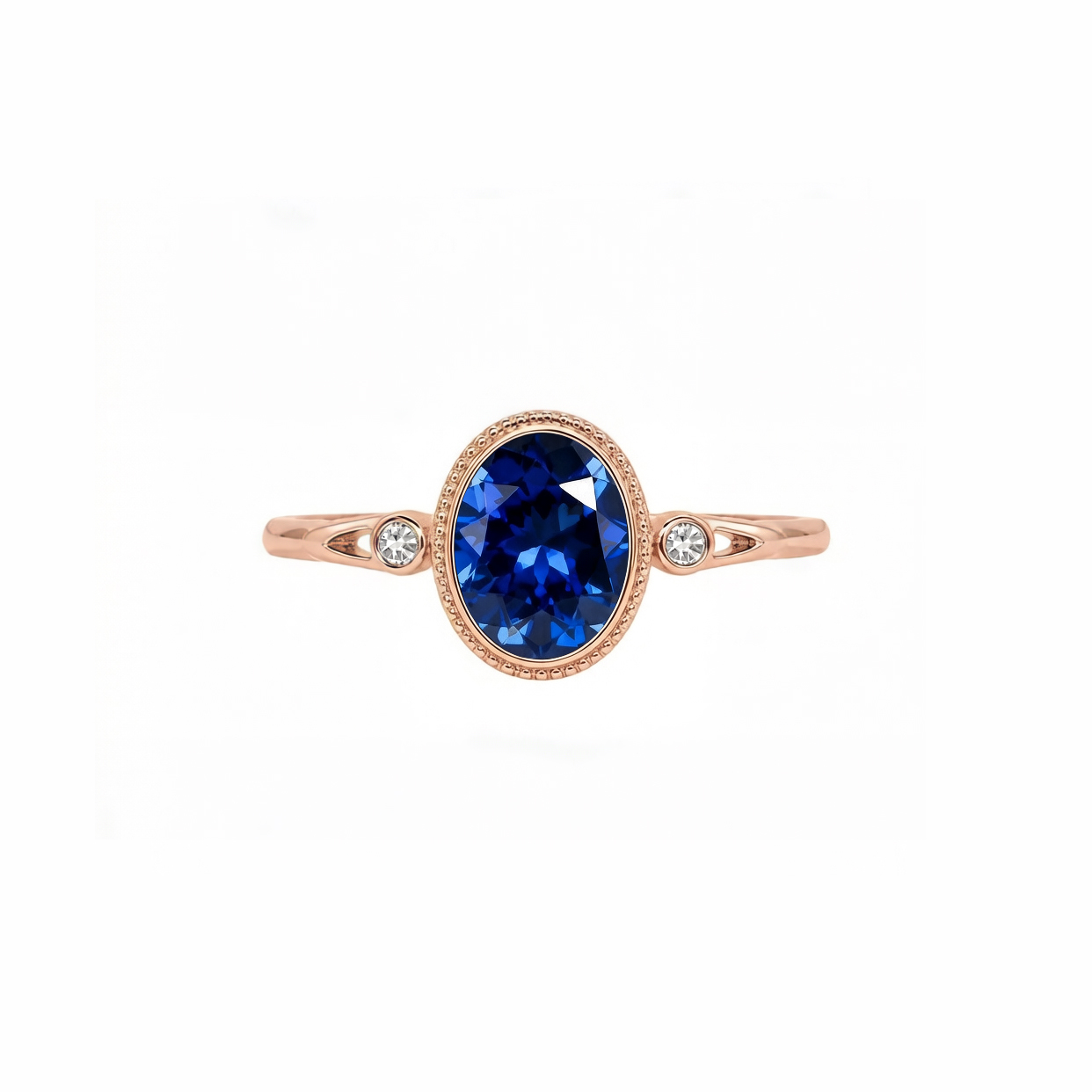 Deep Blue Elegance | London Blue Topaz Vintage Ring