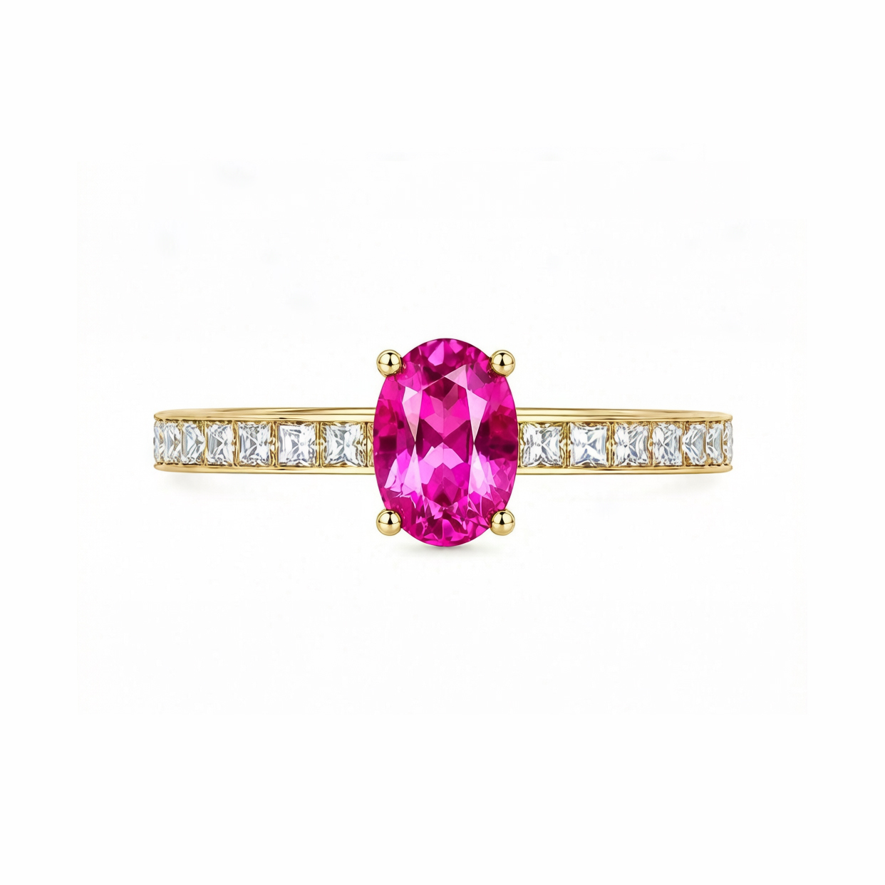 Cherry Blossom Romance | Pink Topaz Ring